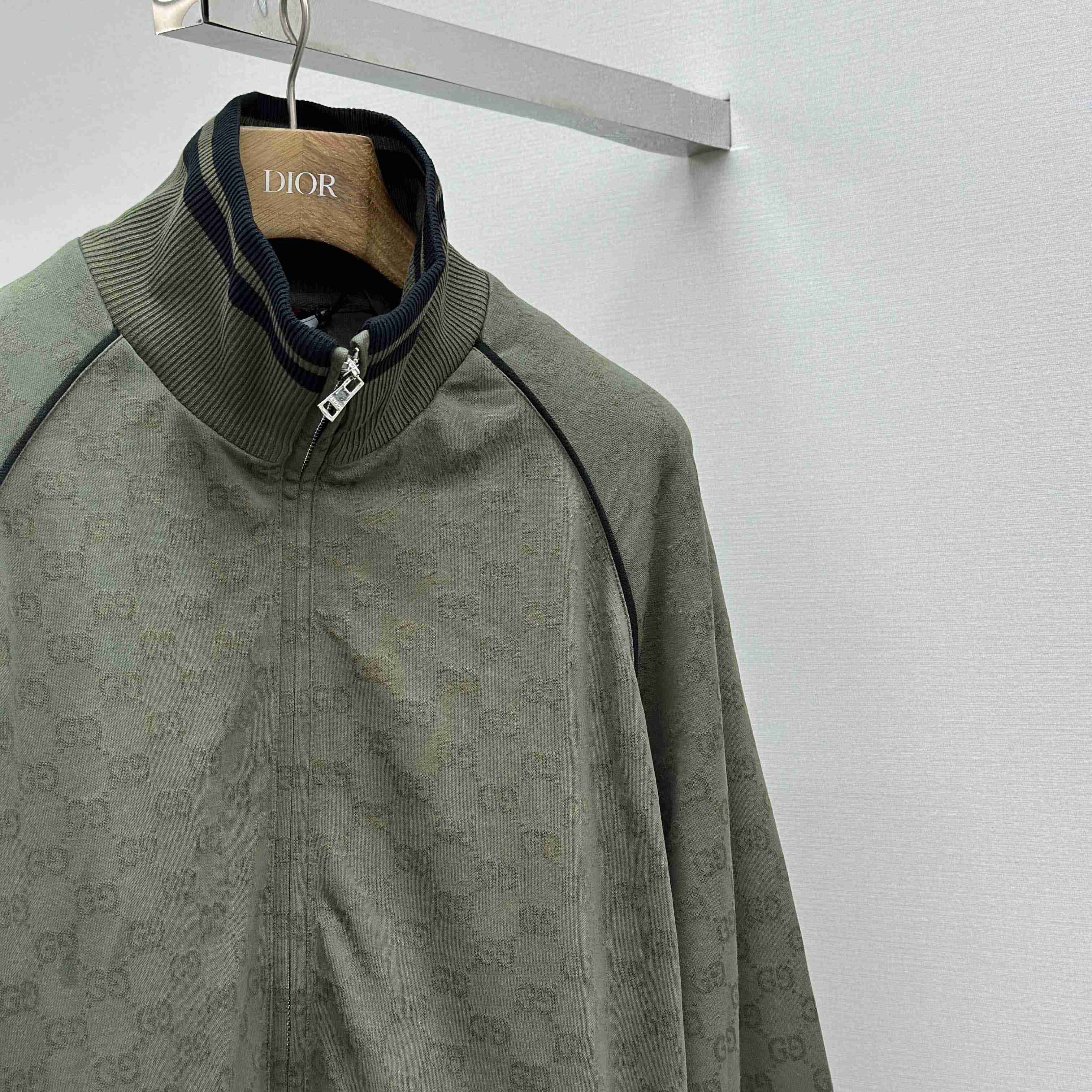 Gucci GG Jersey Jacquard Zip Jacket - DesignerGu