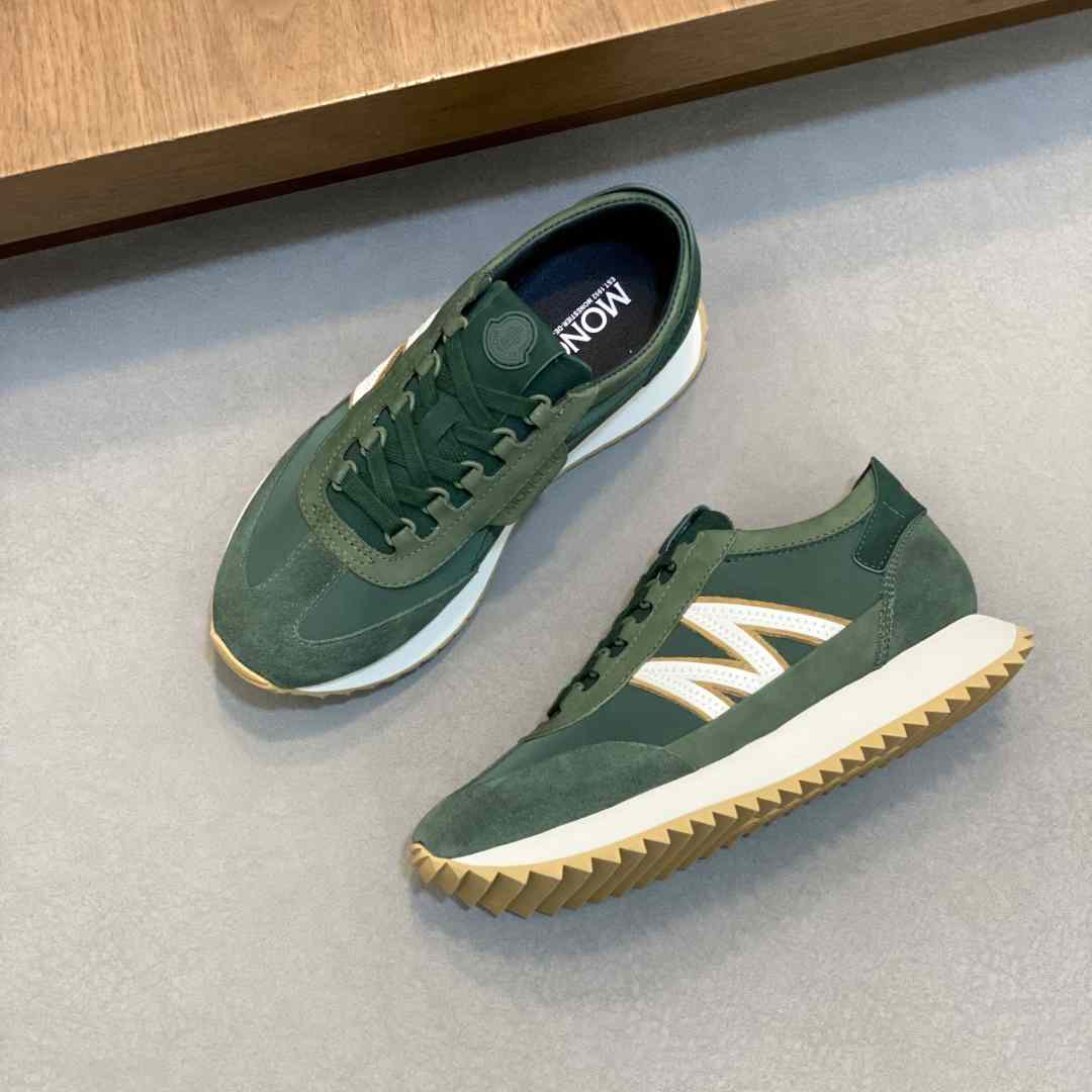 Moncler Pacey2 Suede & Nubuck Trainers - DesignerGu