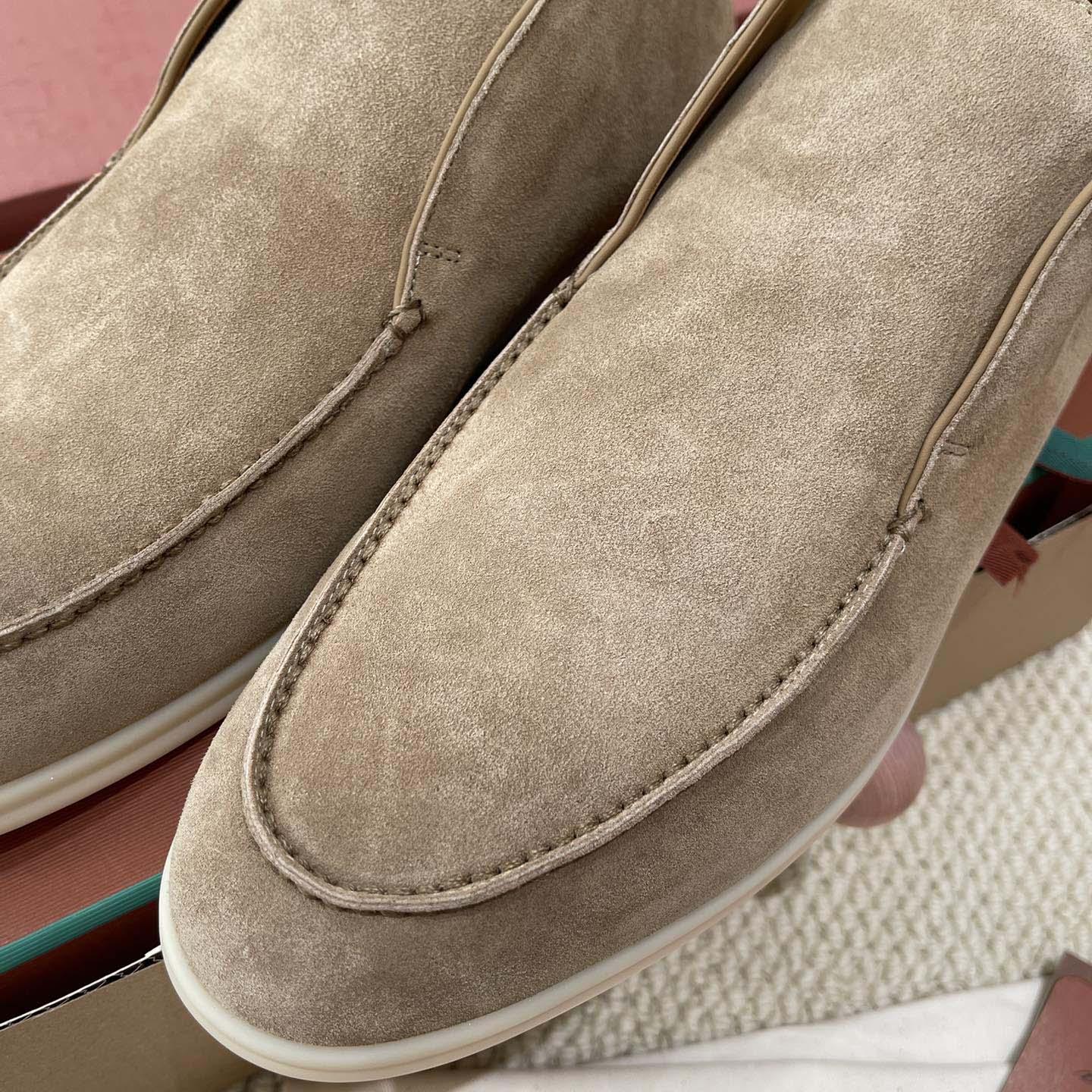 Loro Piana White Sole Summer Walk Loafers - DesignerGu