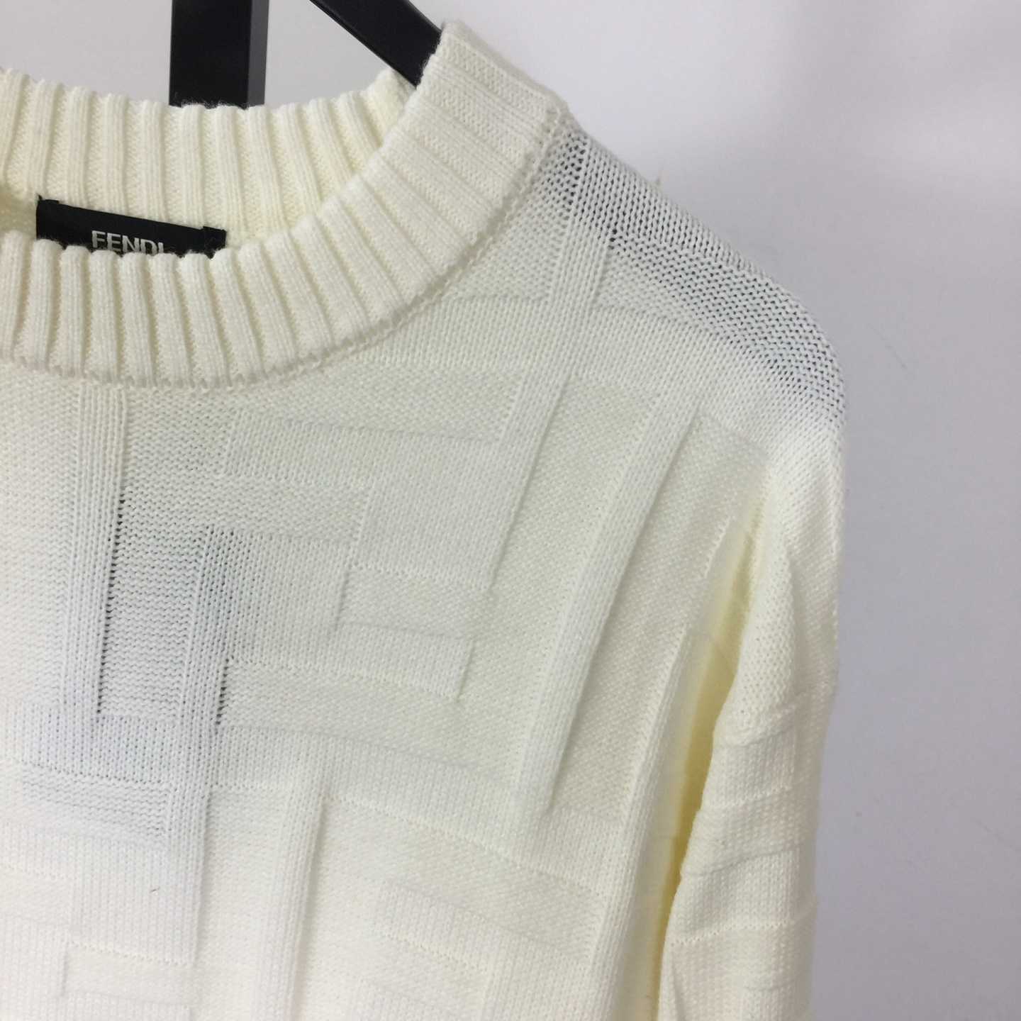 Fendi White Wool Pullover - DesignerGu