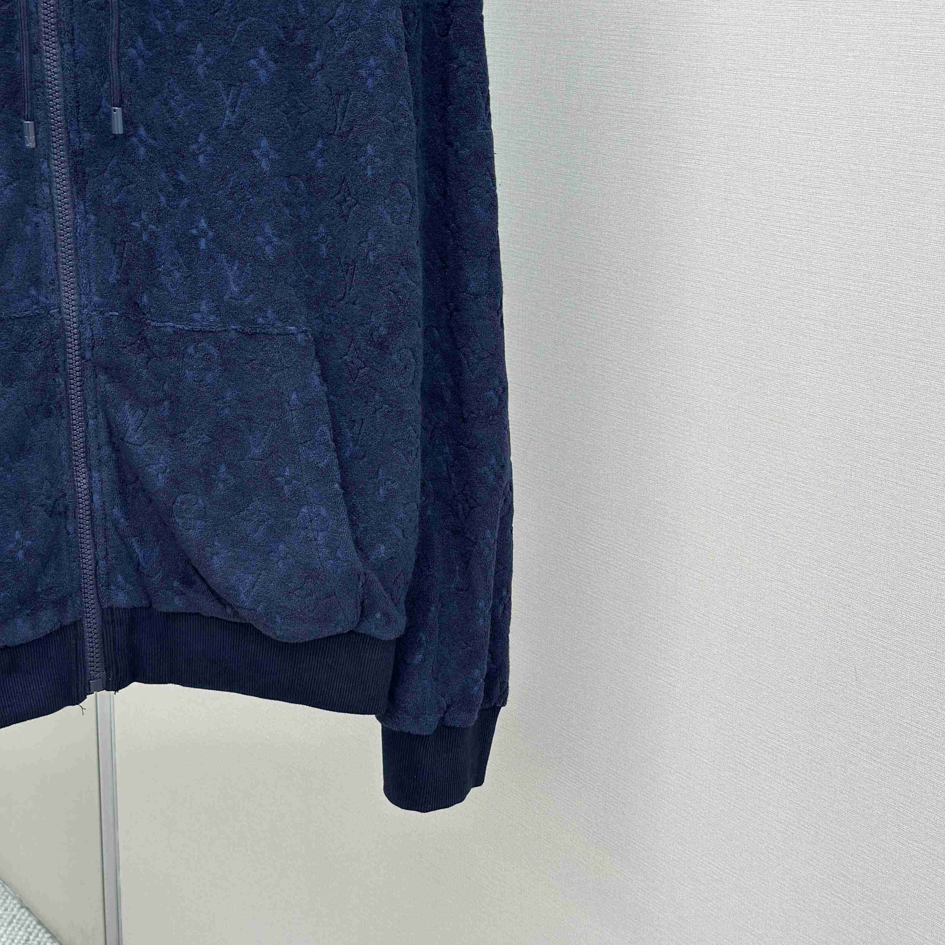 Louis Vuitton Monogram French Terry Zip-Through Hoodie   1AHUWW - DesignerGu