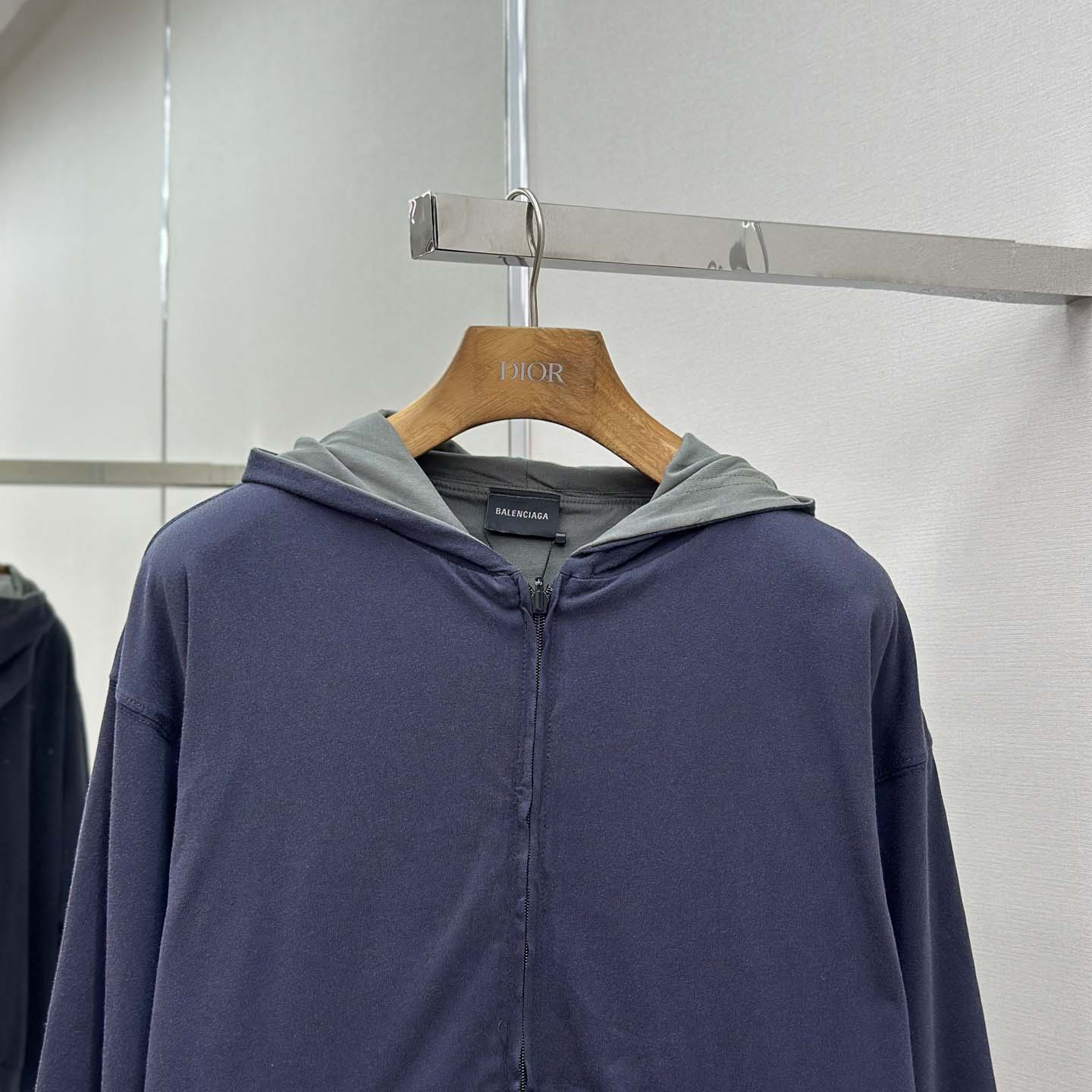 Balenciaga Back Reversible Zip-Up Hoodie - DesignerGu