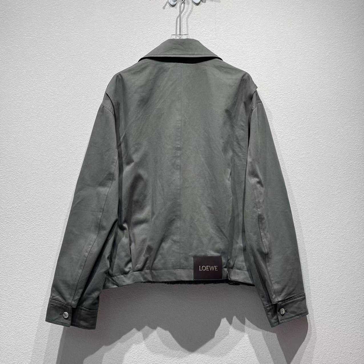 Loewe Belted Jacket In Cotton - DesignerGu