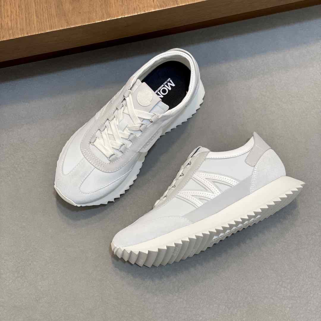 Moncler Pacey2 Suede & Nubuck Trainers - DesignerGu