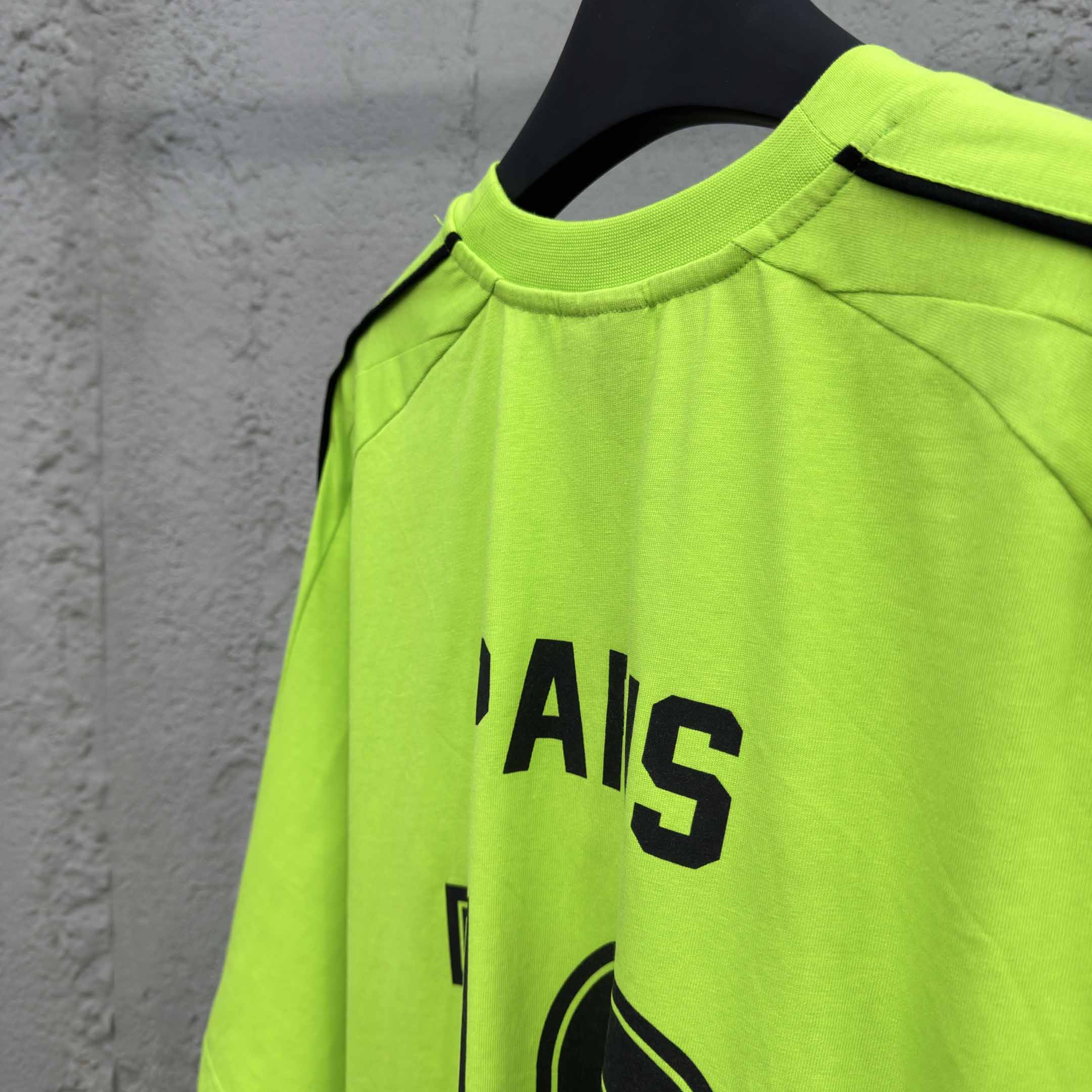 Balenciaga Paris Soccer T-Shirt Oversized  - DesignerGu