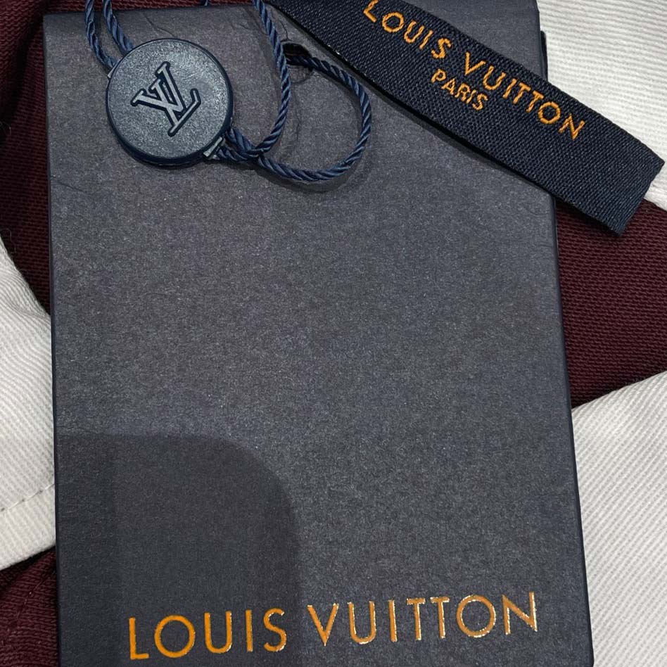 Louis Vuitton Damier Striped Long-Sleeved Polo Shirt   1AIKBY - DesignerGu