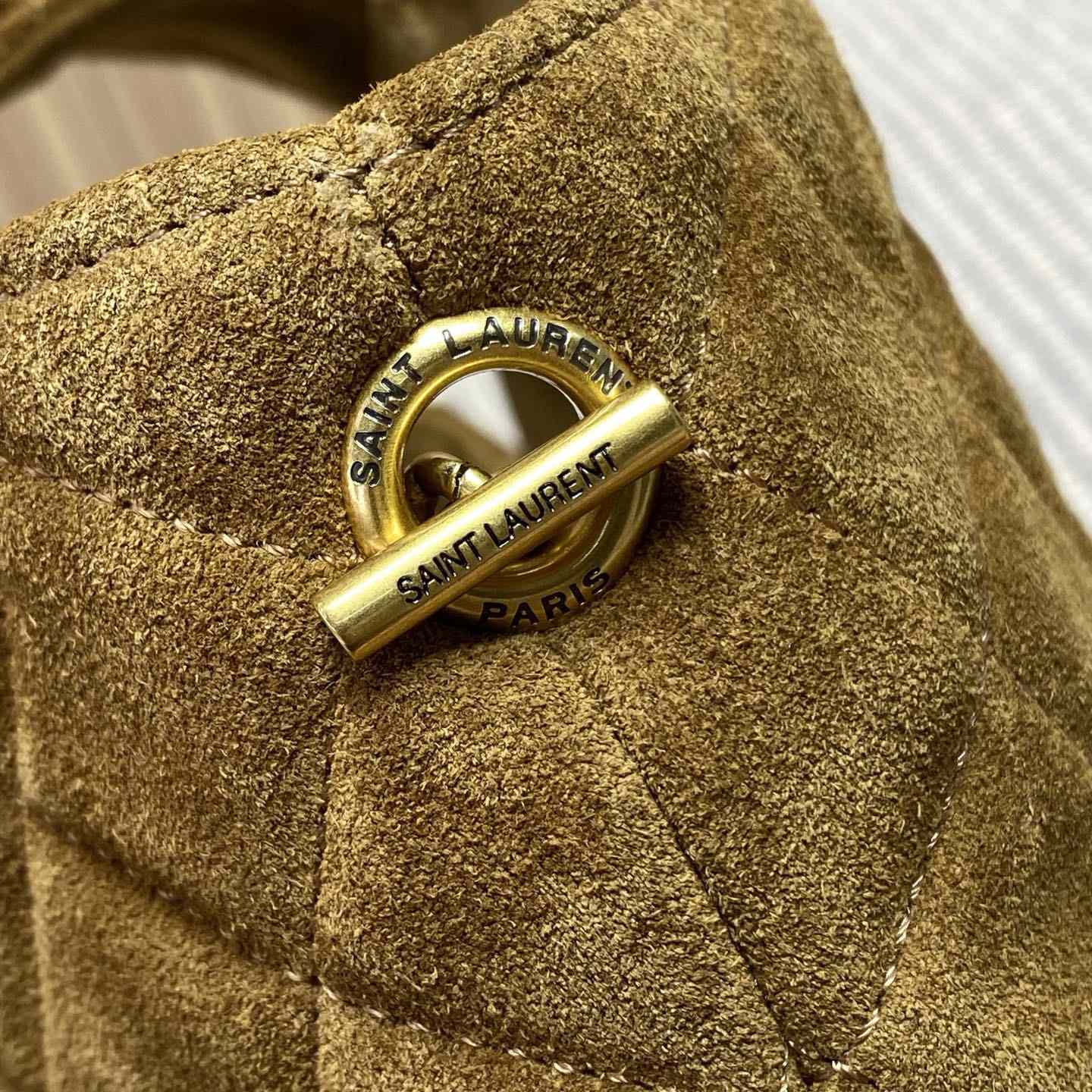 Saint Laurent Icare Medium In Quilted Suede  - DesignerGu