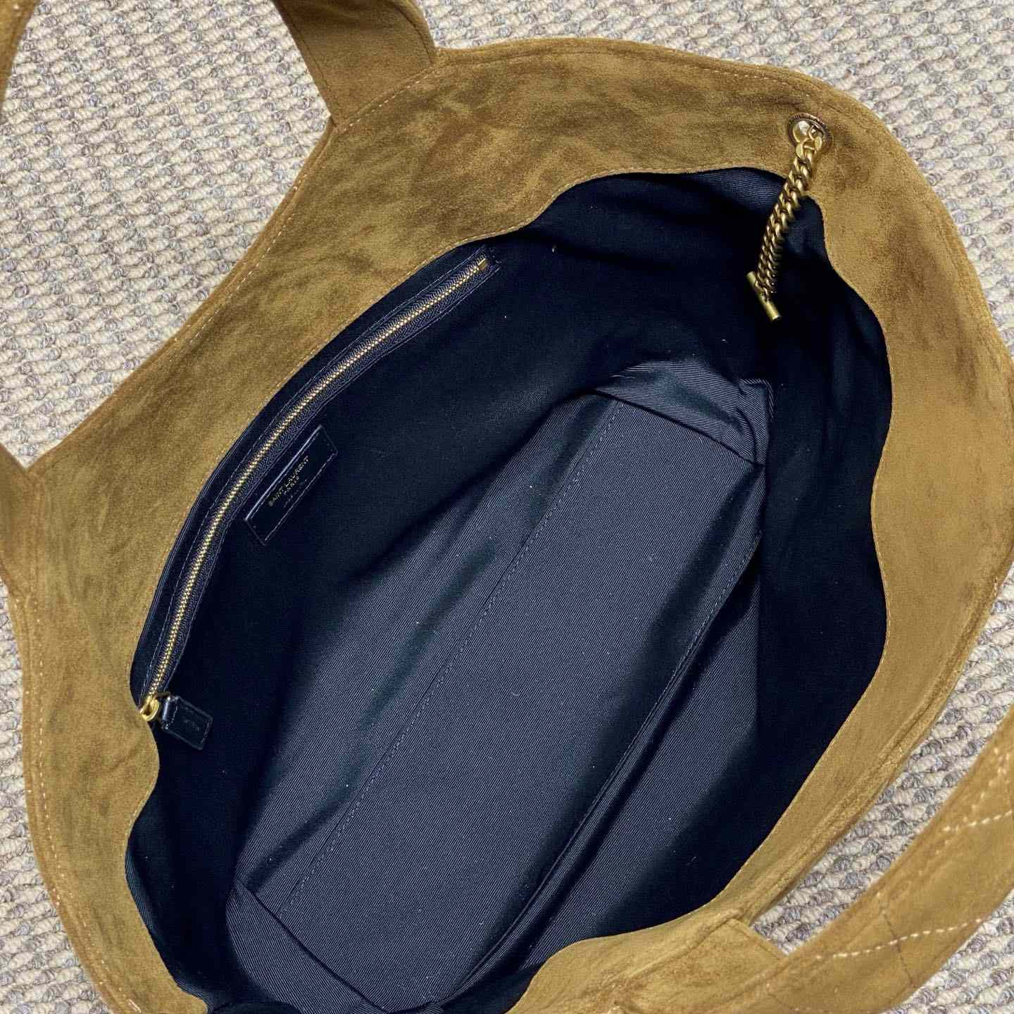 Saint Laurent Icare Medium In Quilted Suede  - DesignerGu