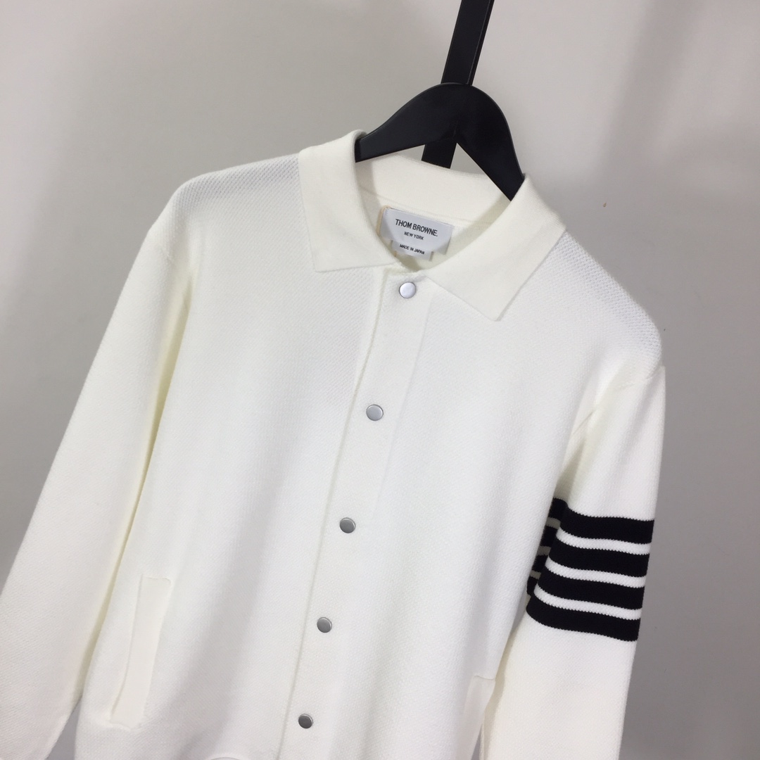 Thom Browne 4-Bar Cardigan - DesignerGu
