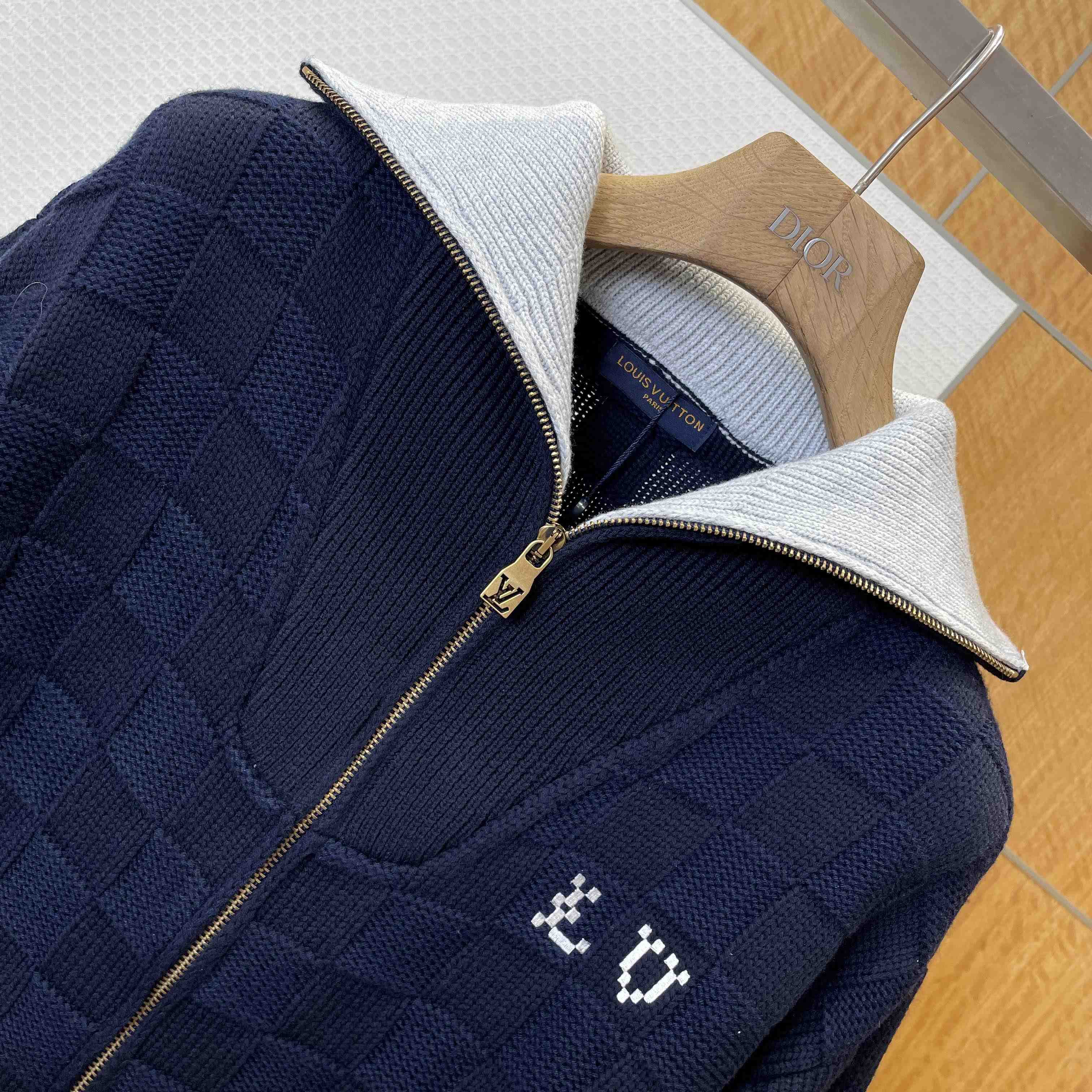 Louis Vuitton Damier Knit Blouson   1AJBVN - DesignerGu