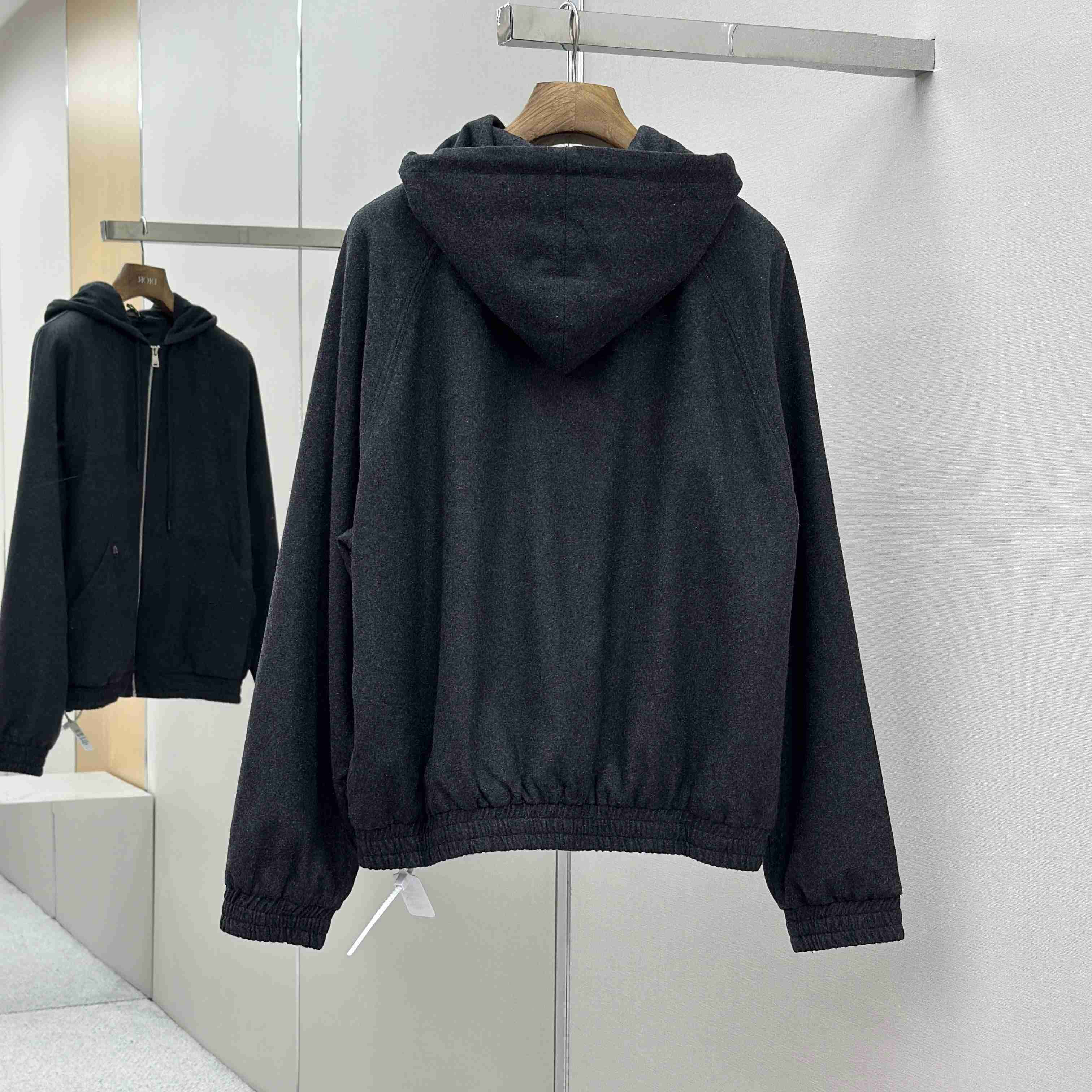 Fendi Dark Grey Cashmere Sweatshirt - DesignerGu