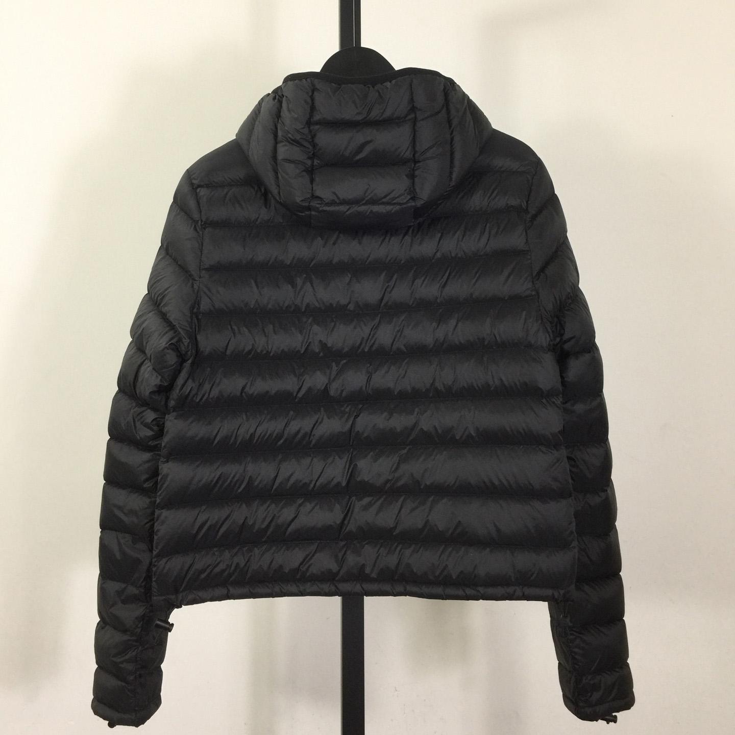 Miu Miu Black Down Hoodie Jacket - DesignerGu