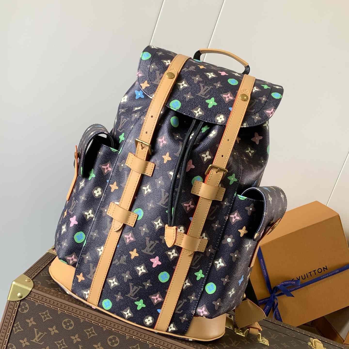  Louis Vuitton x Takashi Murakami Christopher Backpack   M25240 - DesignerGu