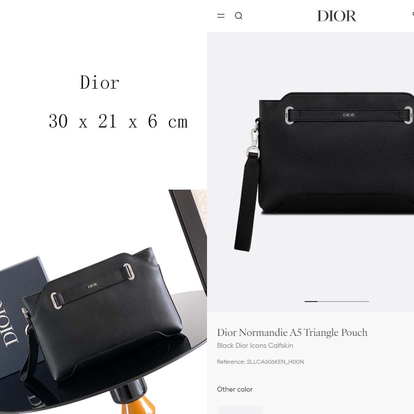 Dior Normandie A5 Triangle Pouch   - DesignerGu