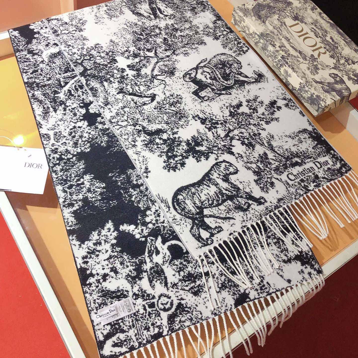Dior Toile de Jouy Sauvage Scarf - DesignerGu