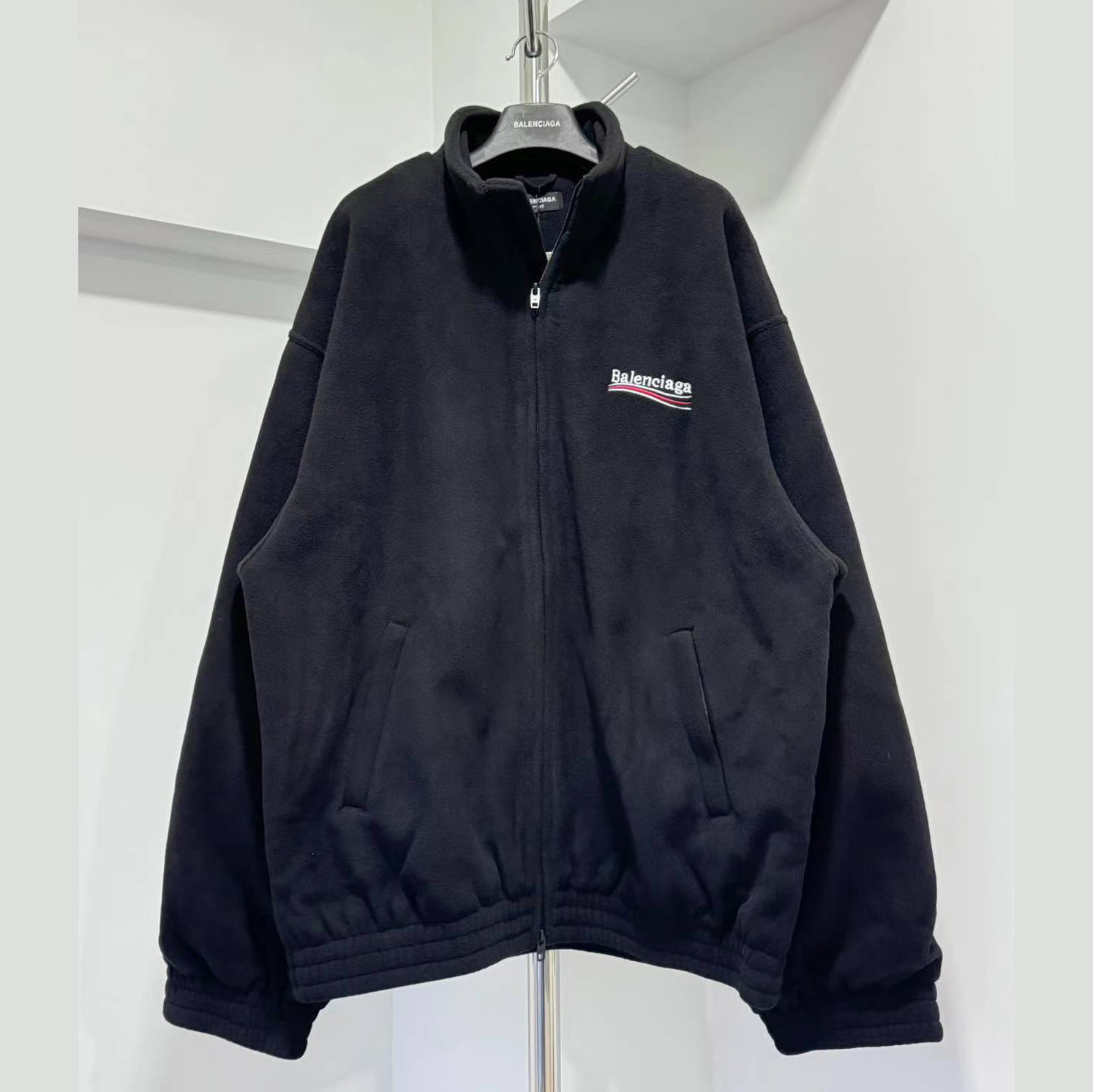 Balenciaga Political Campaign Zip-Up Jacket - DesignerGu