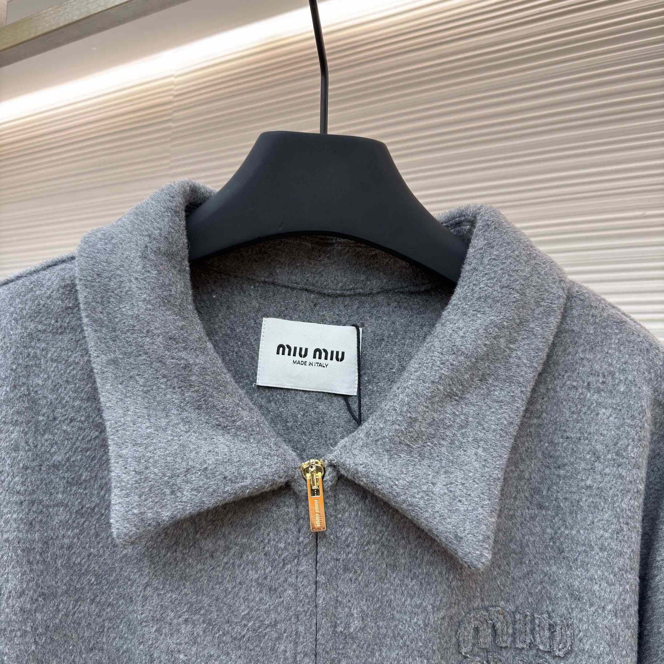 Miu Miu Double Cashmere Blouson Jacket - DesignerGu