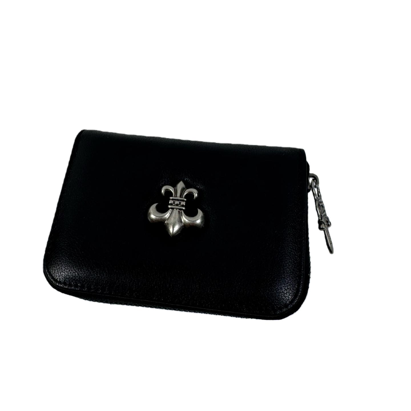 Chrome Heart Leather Cross Wallet - DesignerGu