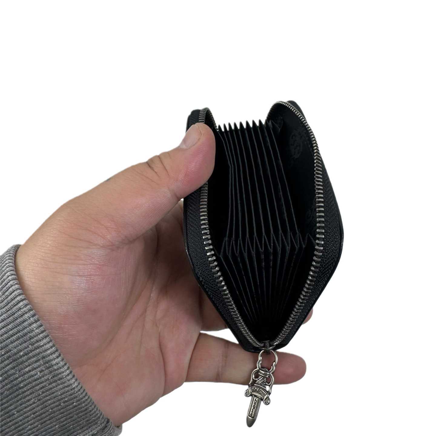 Chrome Heart Leather Cross Wallet - DesignerGu