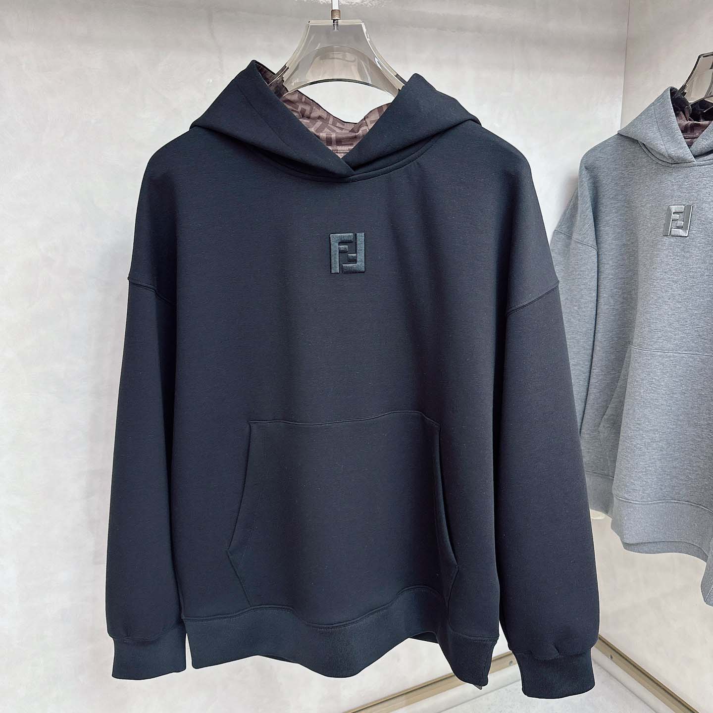 Fendi Black Cotton Sweatshirt - DesignerGu