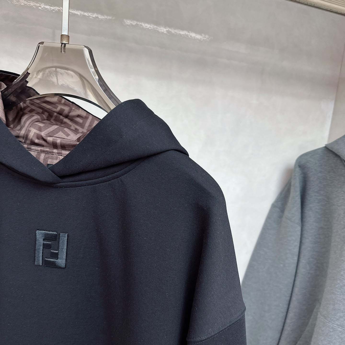 Fendi Black Cotton Sweatshirt - DesignerGu