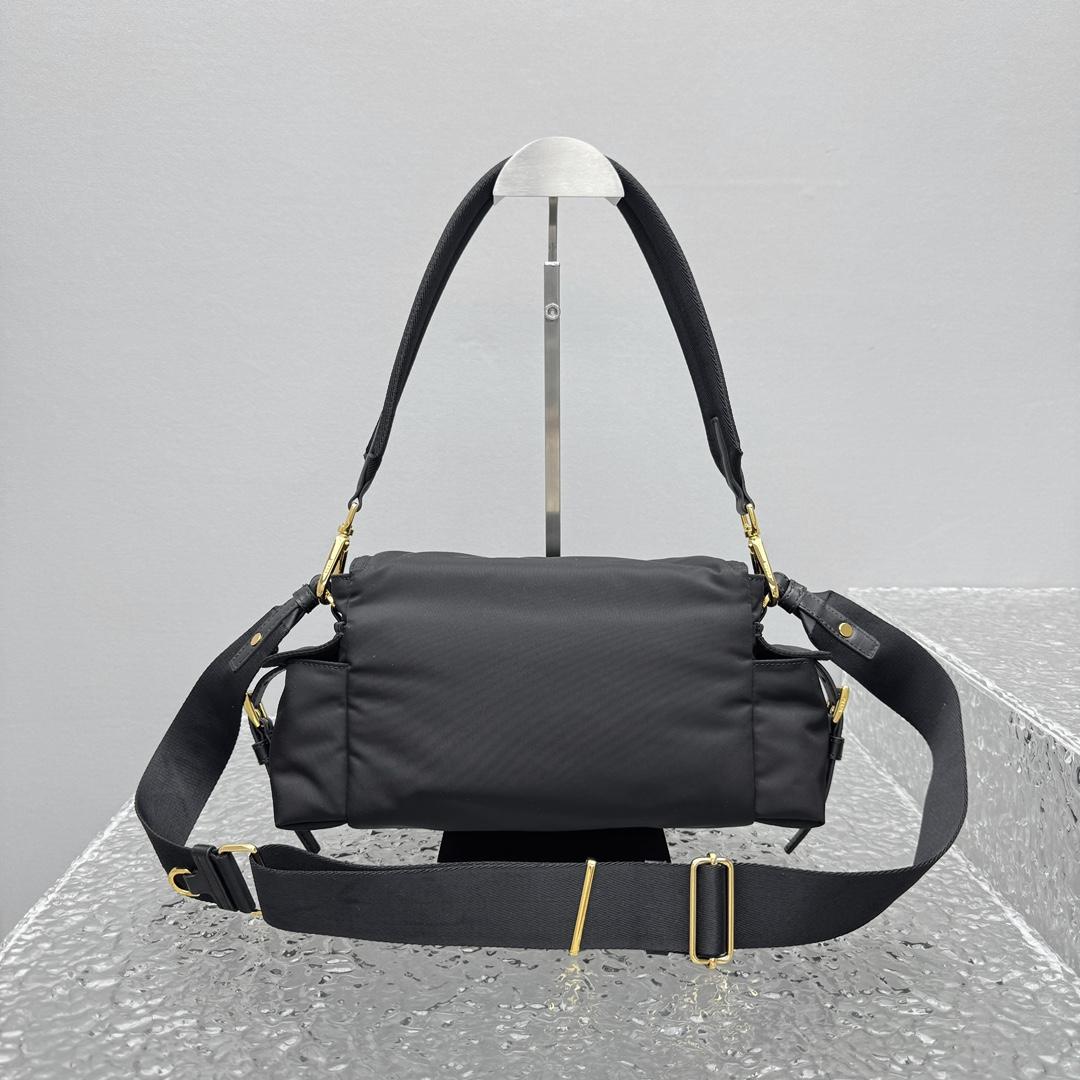 Prada Explore Medium Re-Nylon Shoulder Bag With Flap - DesignerGu