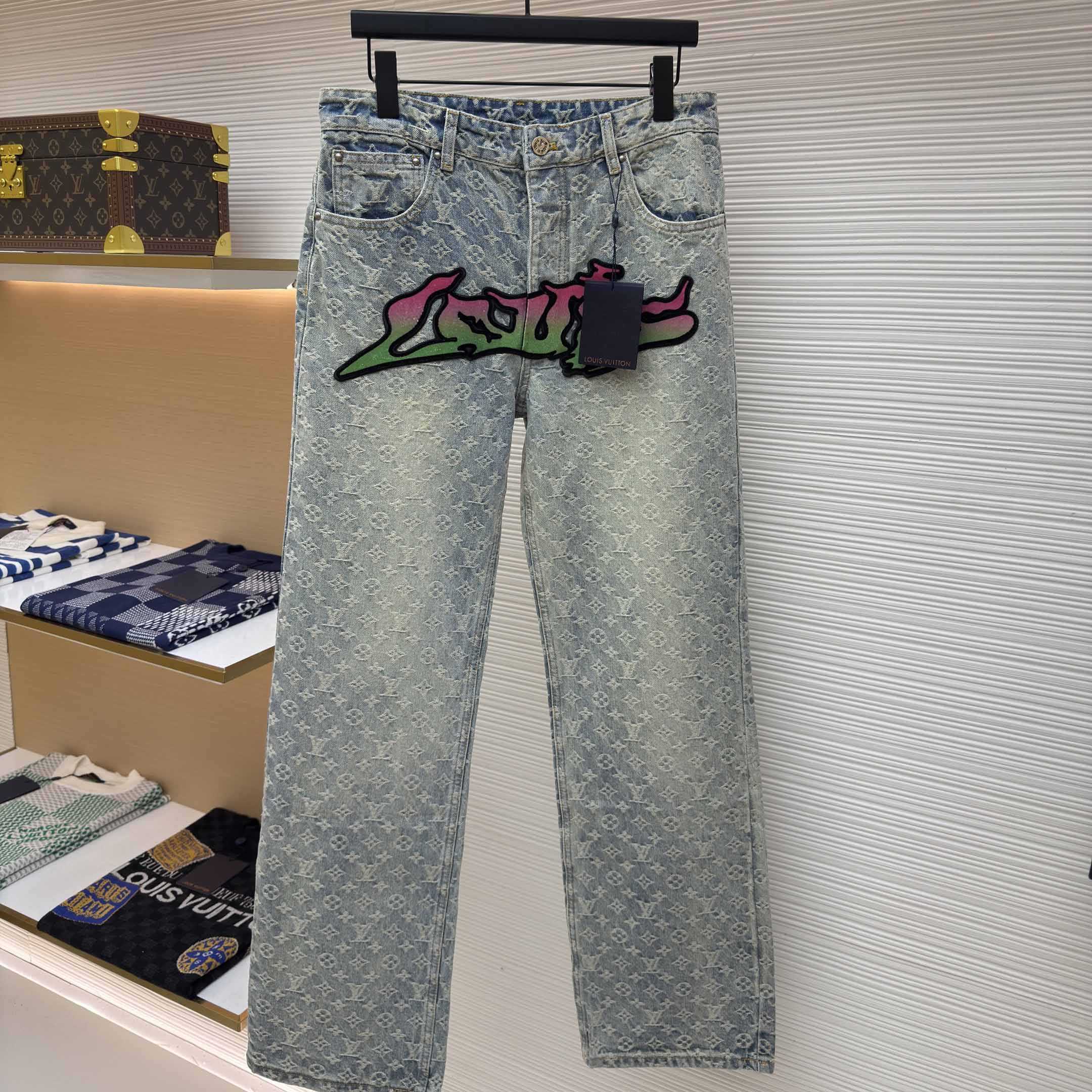 Louis Vuitton Baggy Denim Pants - DesignerGu