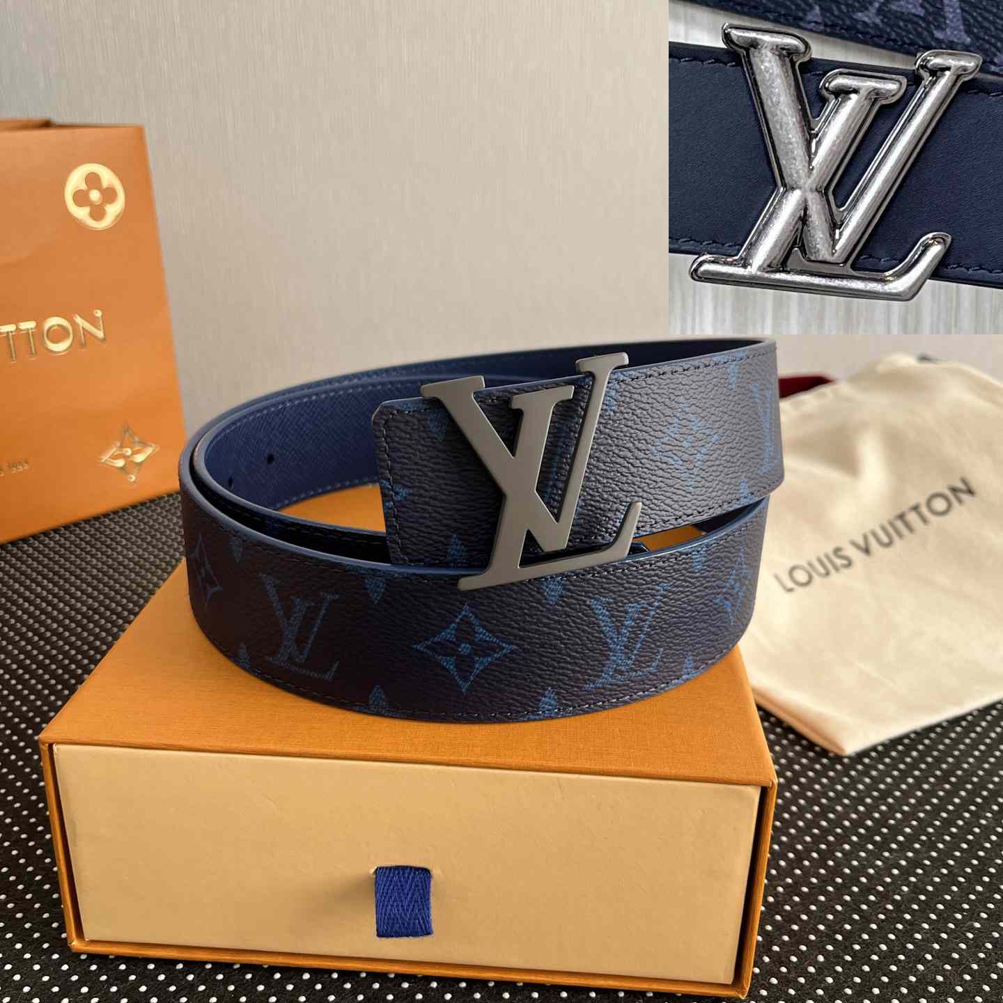 Louis Vuitton Reversible Belt - DesignerGu