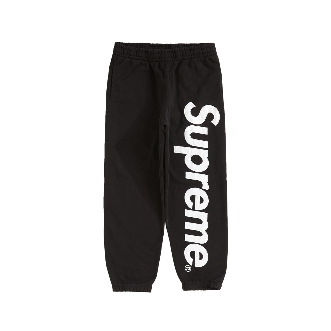 Supreme Satin Appliqué Sweatpant - DesignerGu