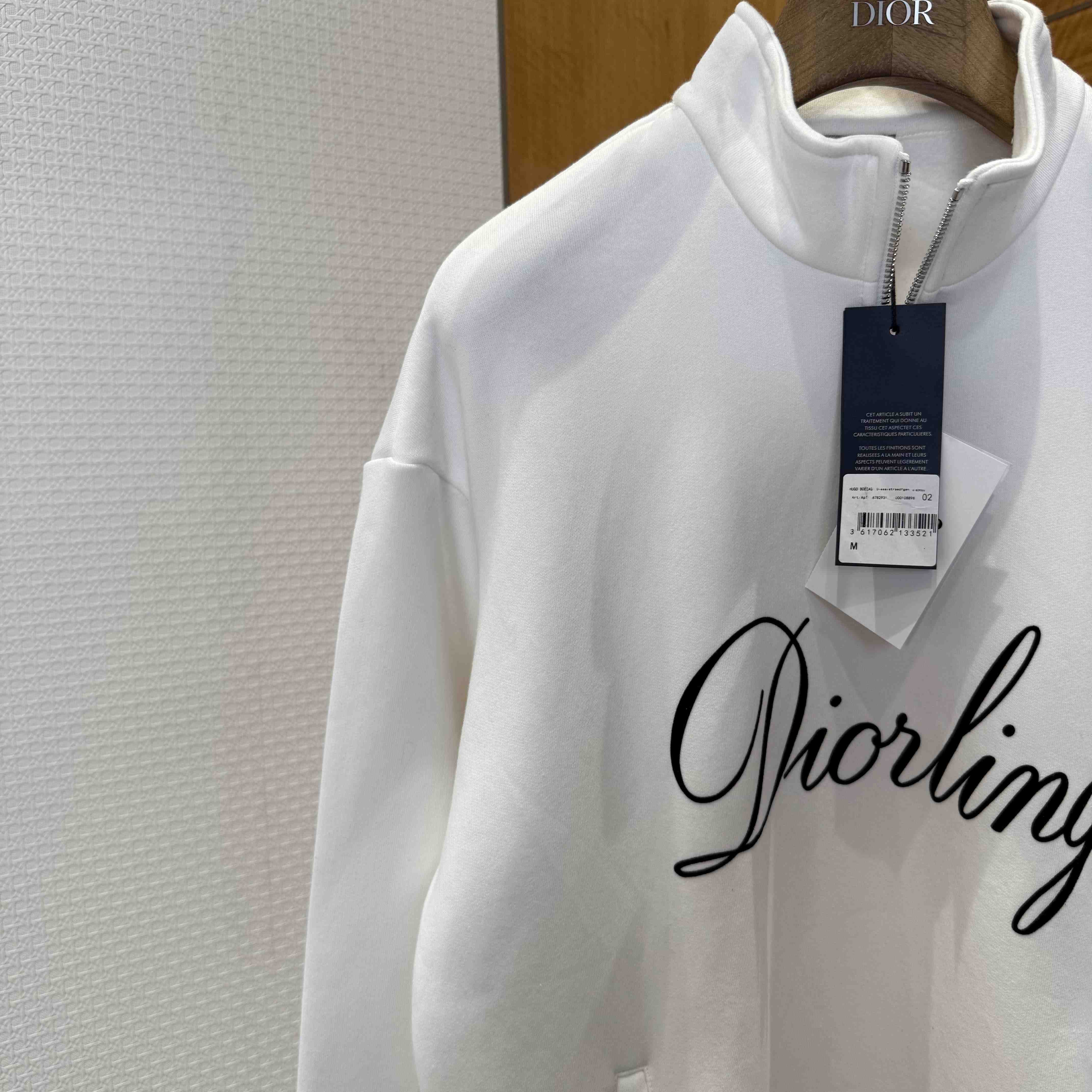 Dior Diorling Sweatshirt with Zipped Collar - DesignerGu