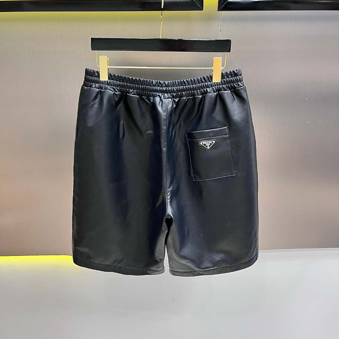 Prada Nappa Leather Bermudas - DesignerGu