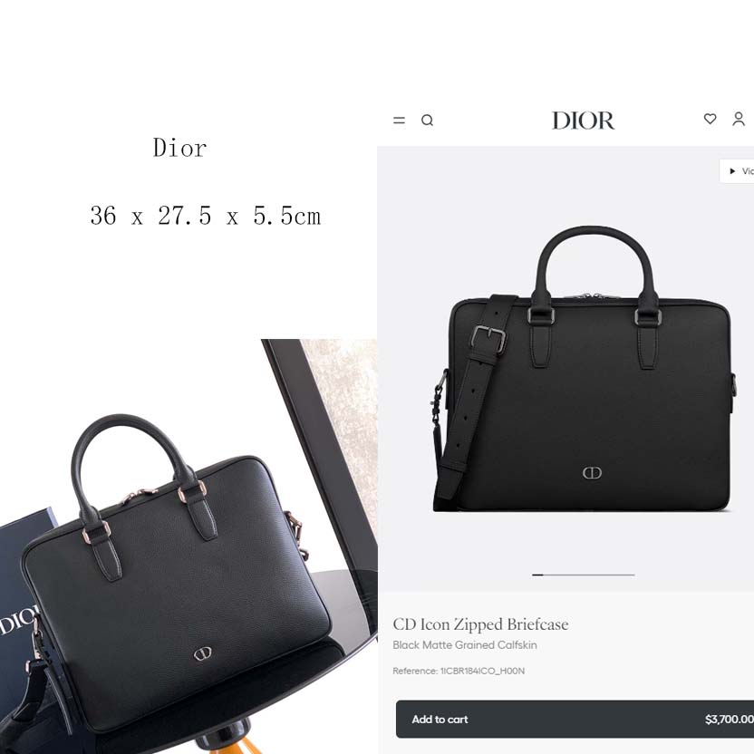 Dior CD Icon A5 Triangle Pouch  - DesignerGu