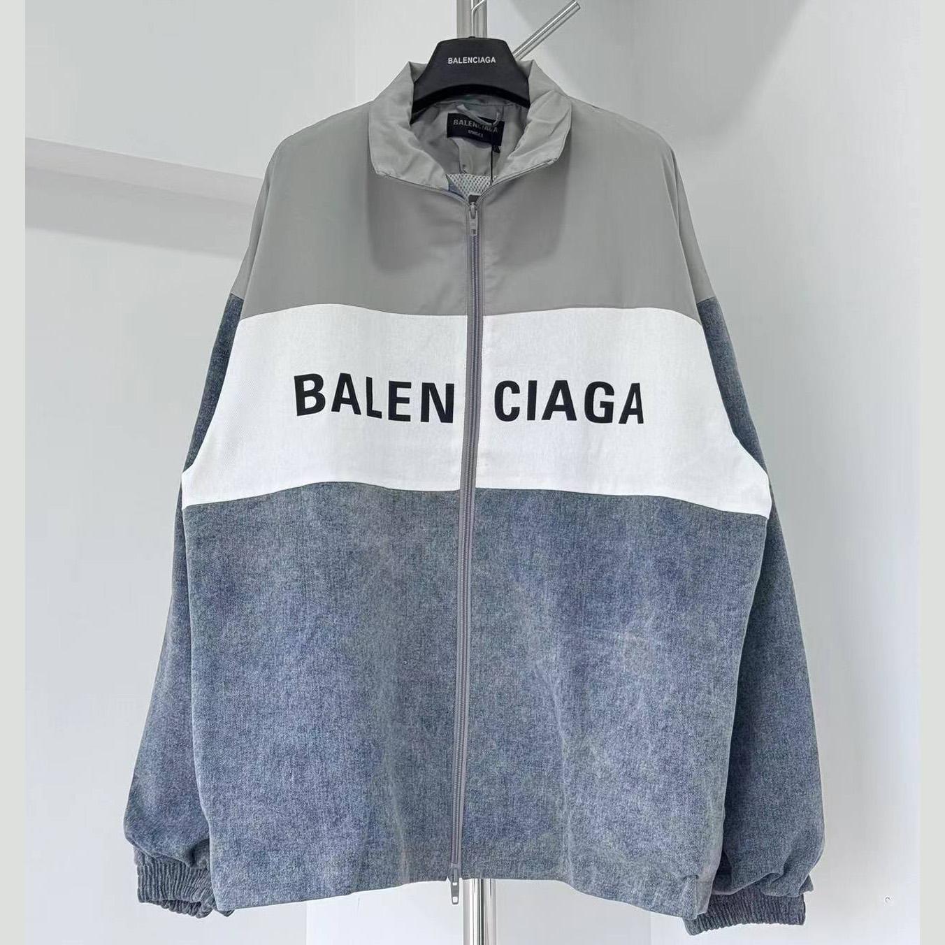 Balenciaga Logo-printed Colour-block Jacket - DesignerGu