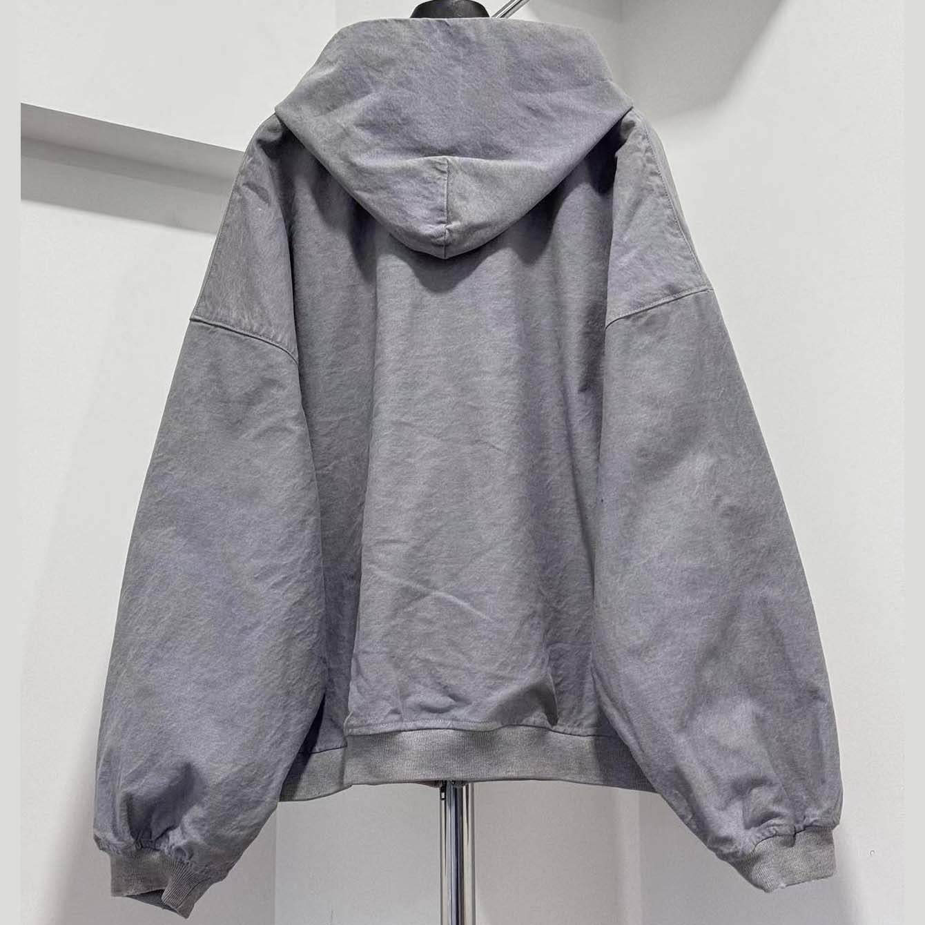 Balenciaga Trompe-l'oeil Zip-up Hoodie - DesignerGu