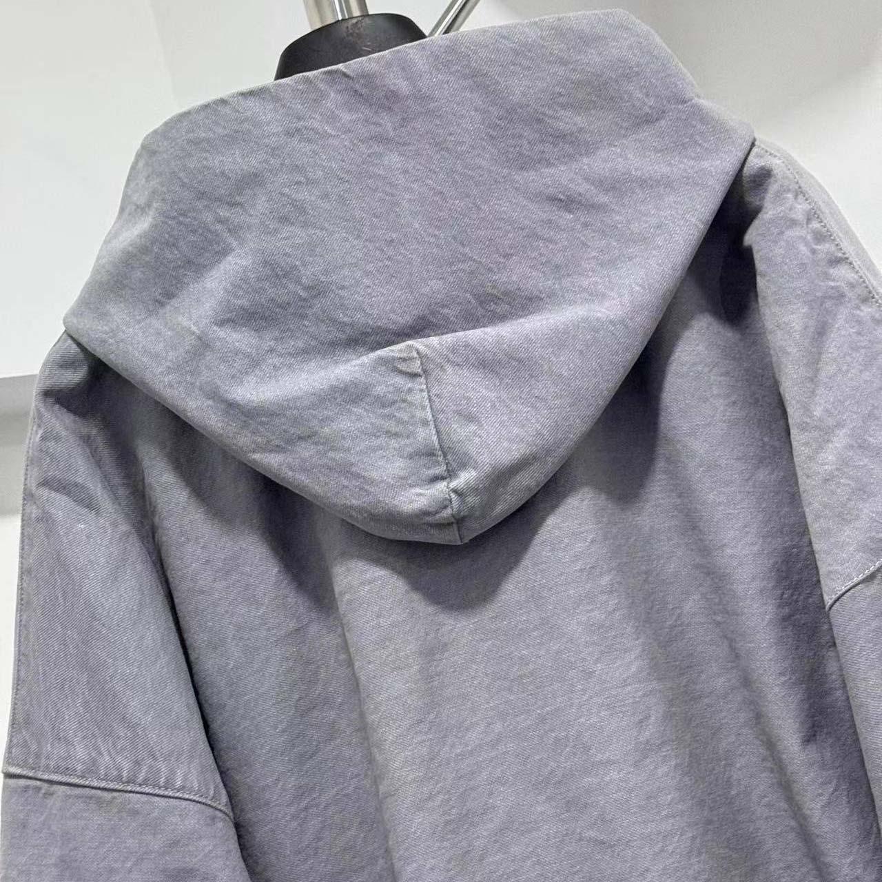 Balenciaga Trompe-l'oeil Zip-up Hoodie - DesignerGu