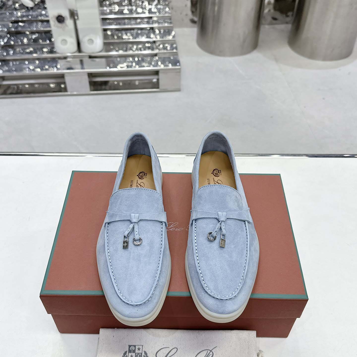 Loro Piana Summer Charms Walk loafers - DesignerGu