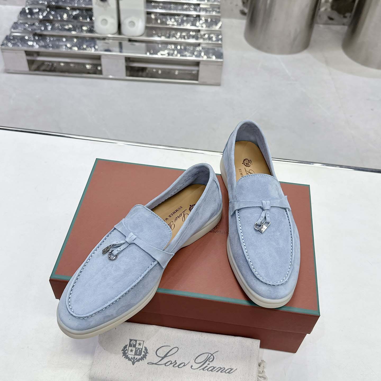 Loro Piana Summer Charms Walk loafers - DesignerGu