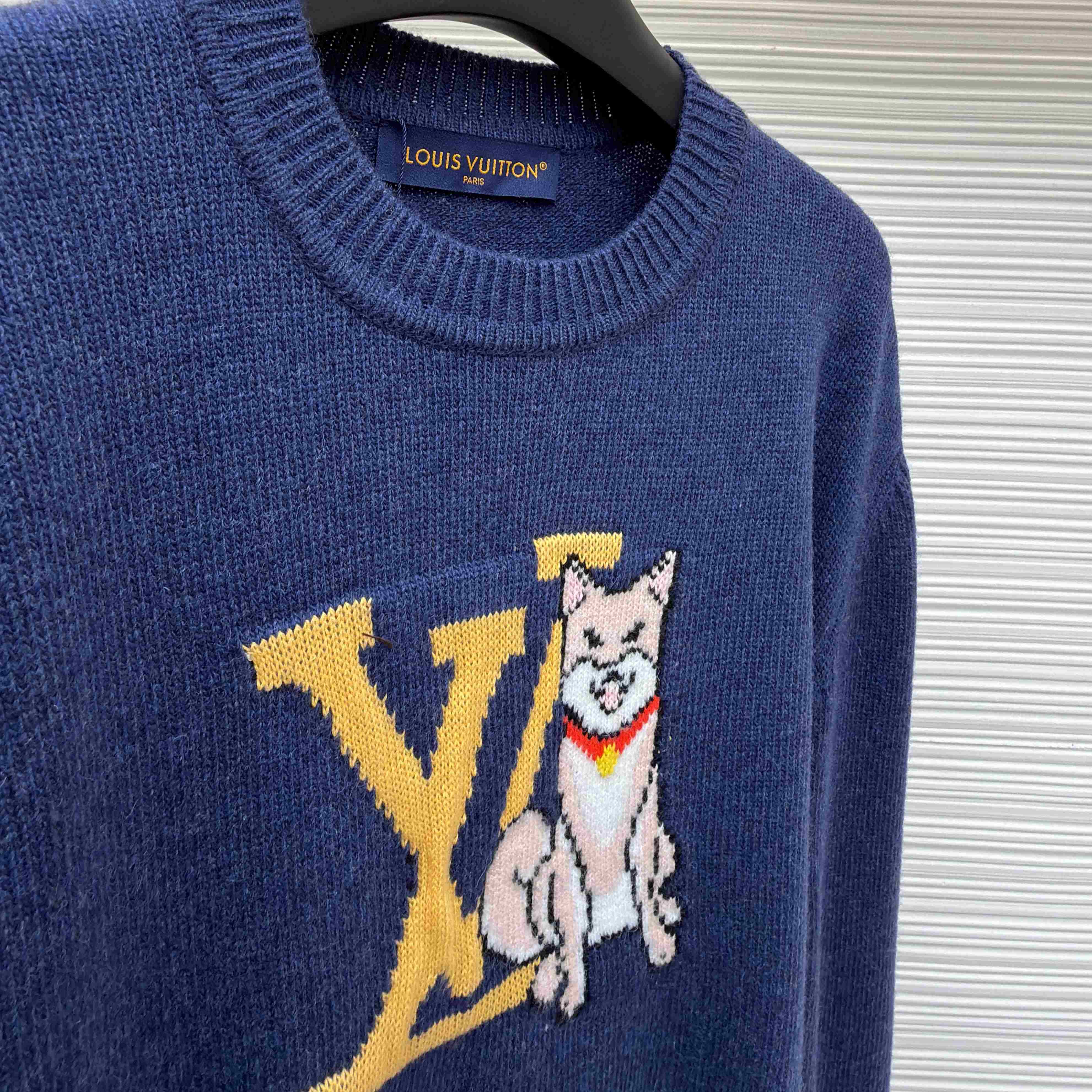 Louis Vuitton Long-Sleeved Intarsia Pullover - DesignerGu
