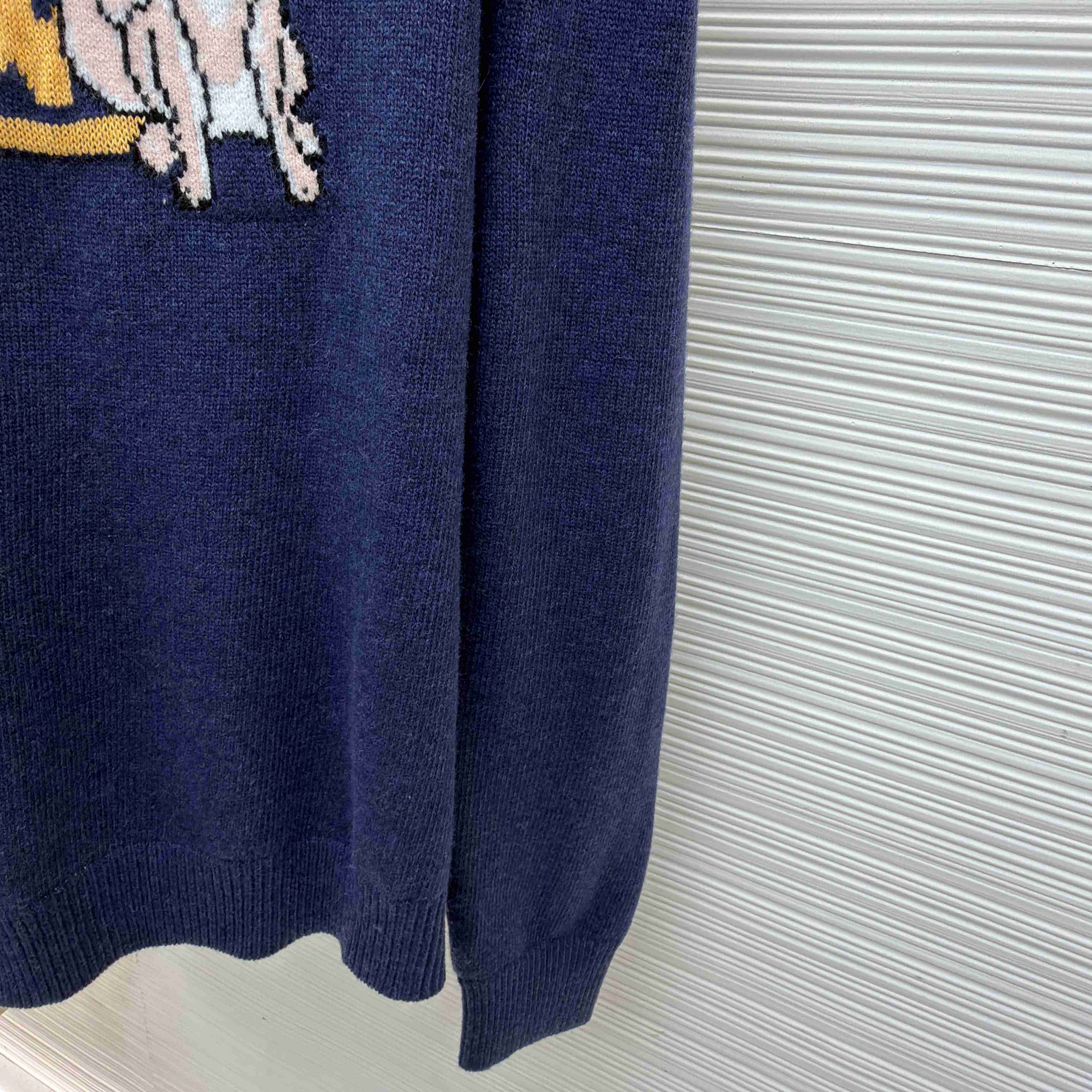 Louis Vuitton Long-Sleeved Intarsia Pullover - DesignerGu