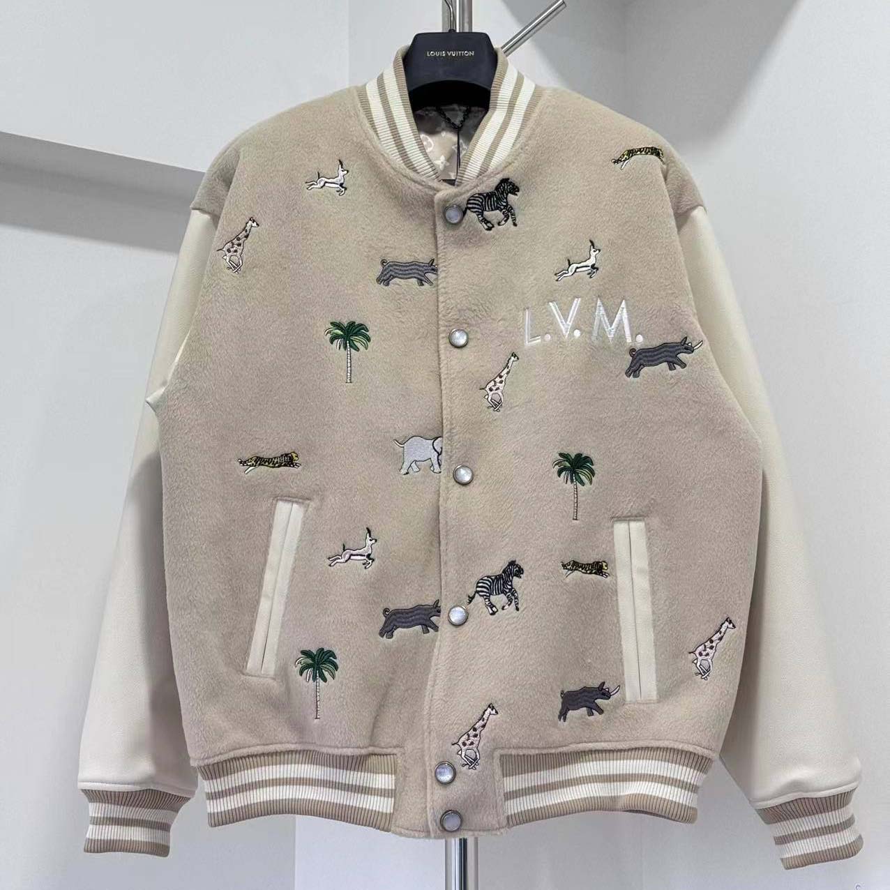 Louis Vuitton LV x The Darjeeling Limited Embroidered Varsity Blouson - DesignerGu