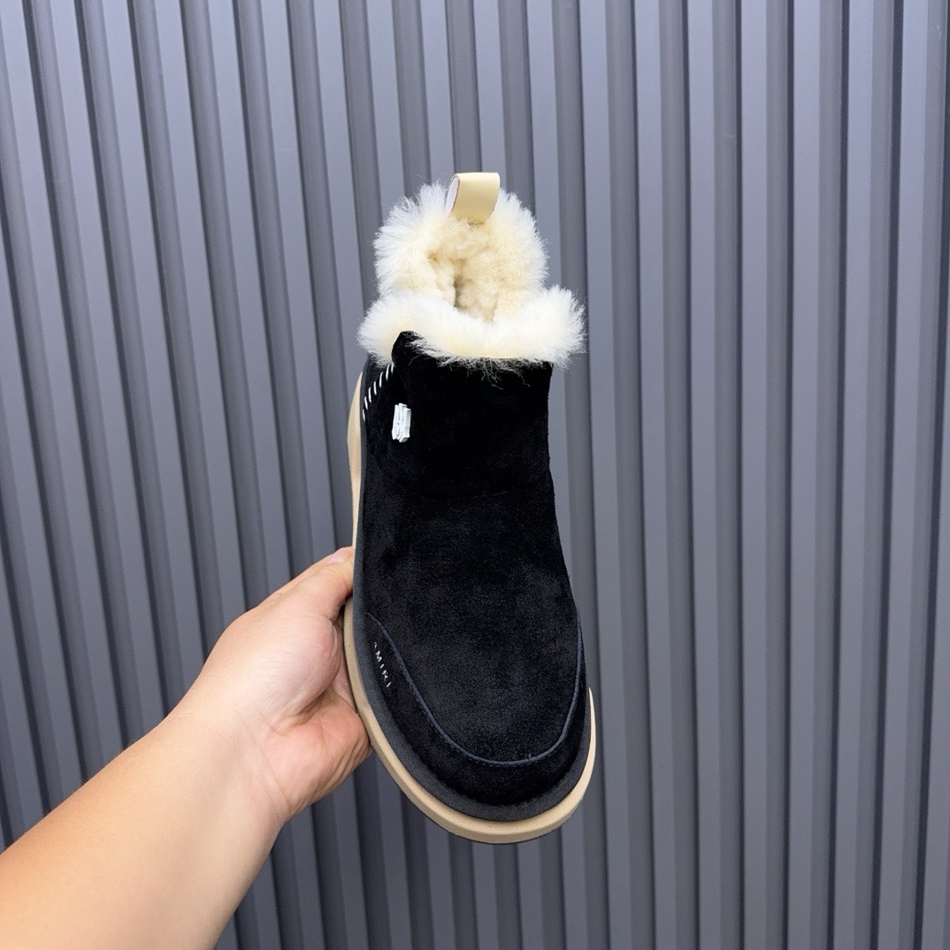 Amiri Malibu Shearling Lined Suede Boots - DesignerGu