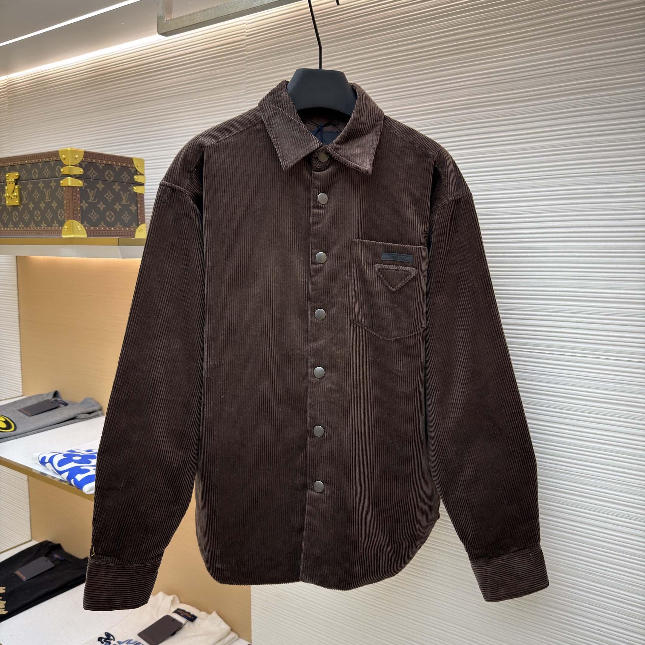 Prada Corduroy Shirt - DesignerGu