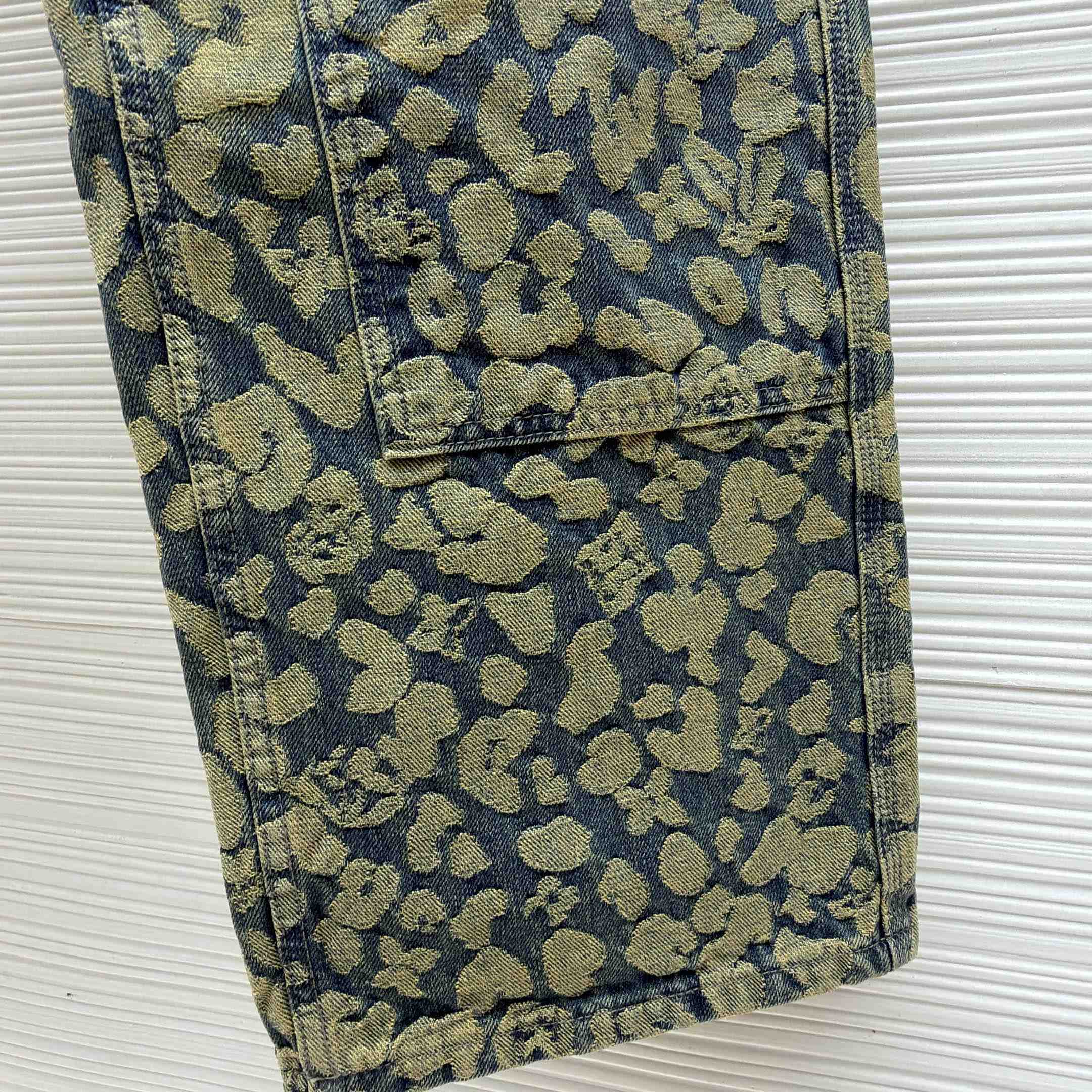 Louis Vuitton Jacquard Workwear Denim Pants - DesignerGu