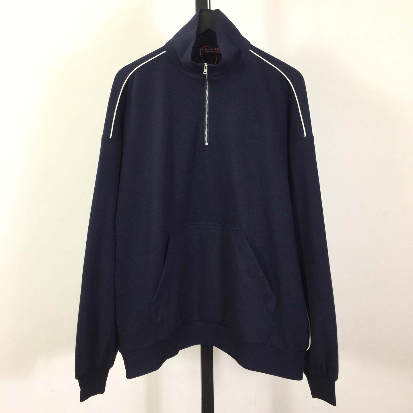 Gucci Half-zip Sweatshirt With embossed Logo - DesignerGu