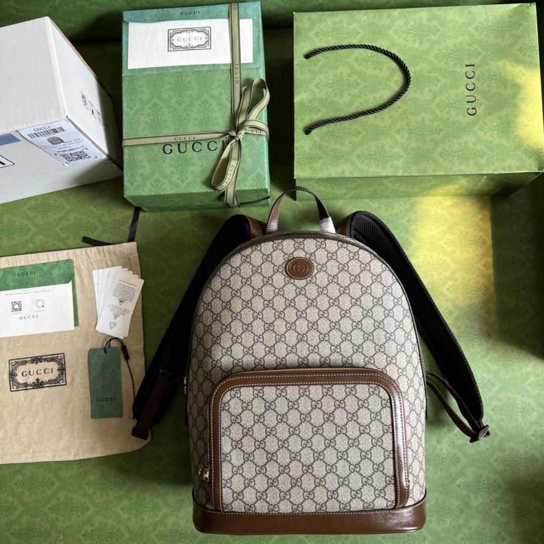 Gucci GG Supreme Canvas Backpack   31.5-41-14.5cm - DesignerGu