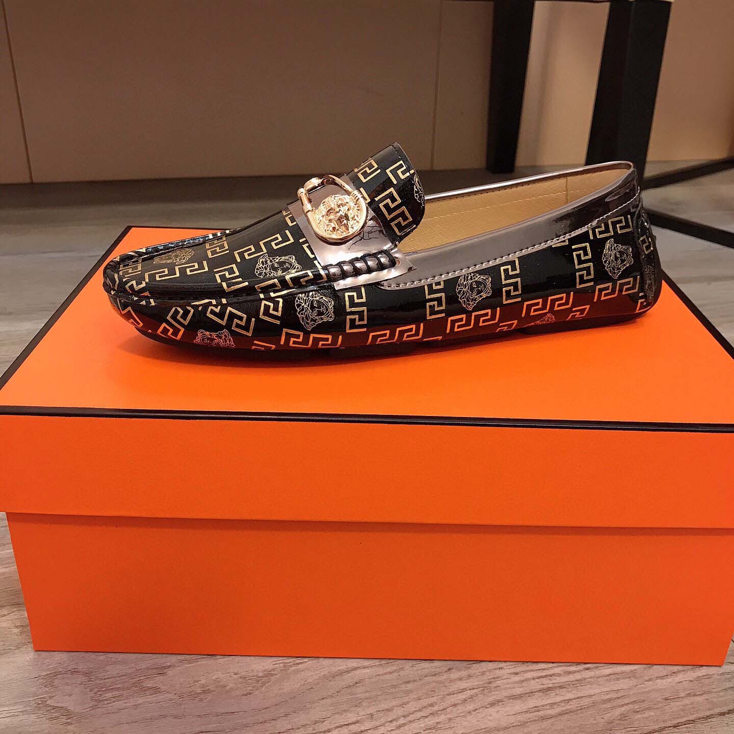 Versace Leather Loafers - DesignerGu