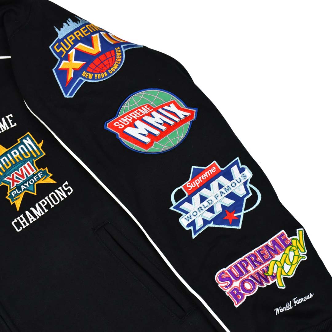 Supreme Playoffs Zip -up Hooded Sweater - DesignerGu