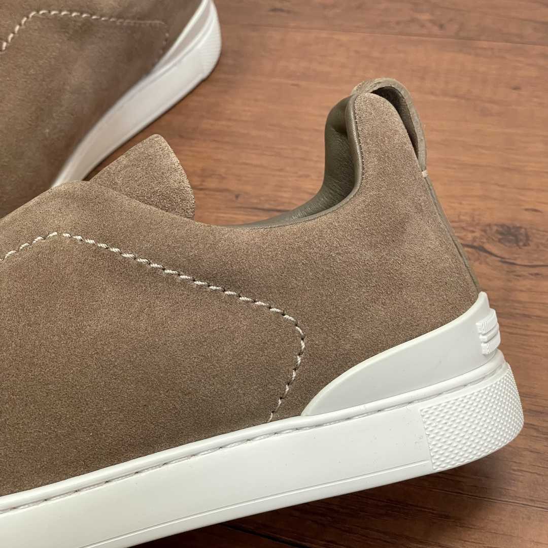 Zegna Suede Triple Stitch™ Sneakers - DesignerGu