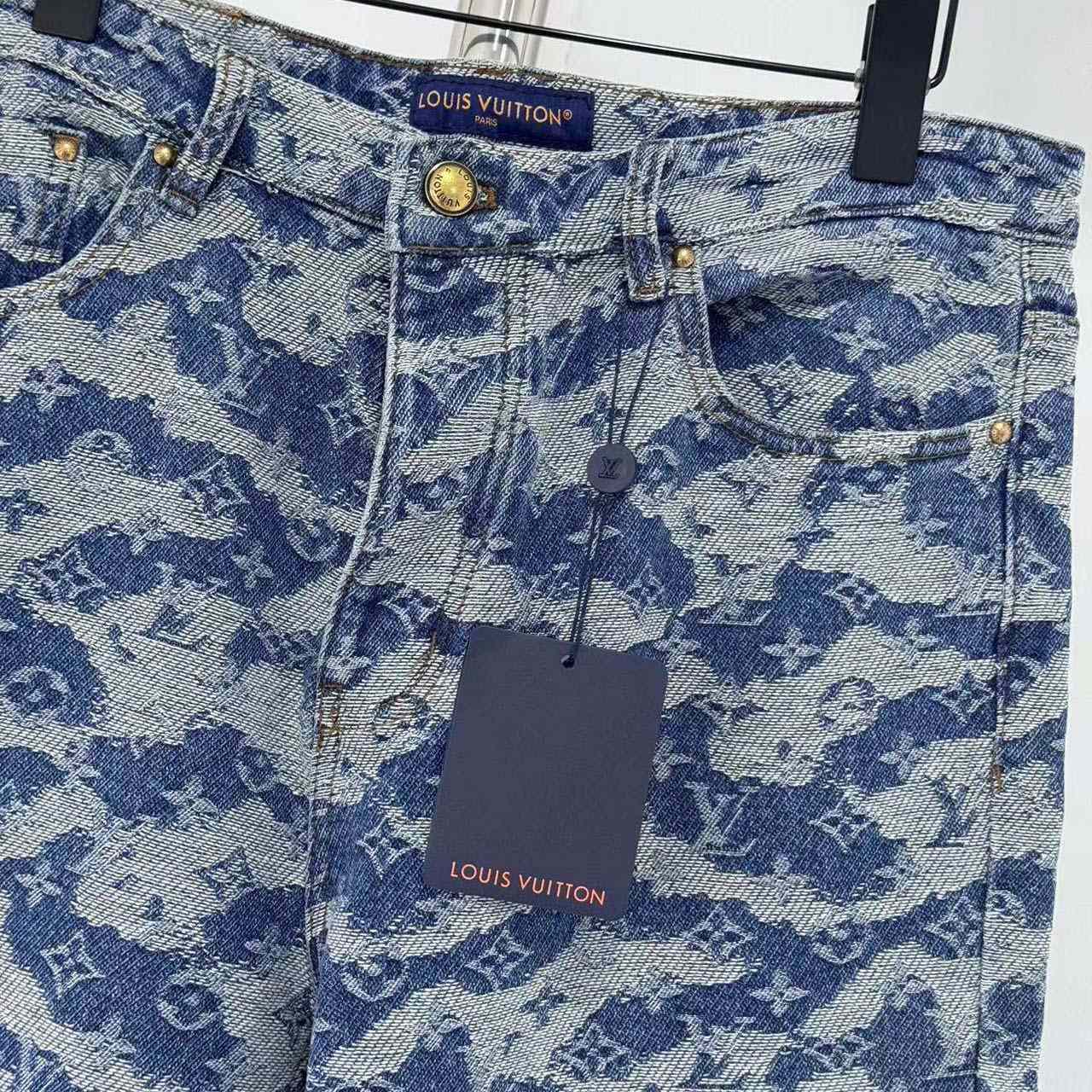 Louis Vuitton Monogram Denim Skate Pants - DesignerGu