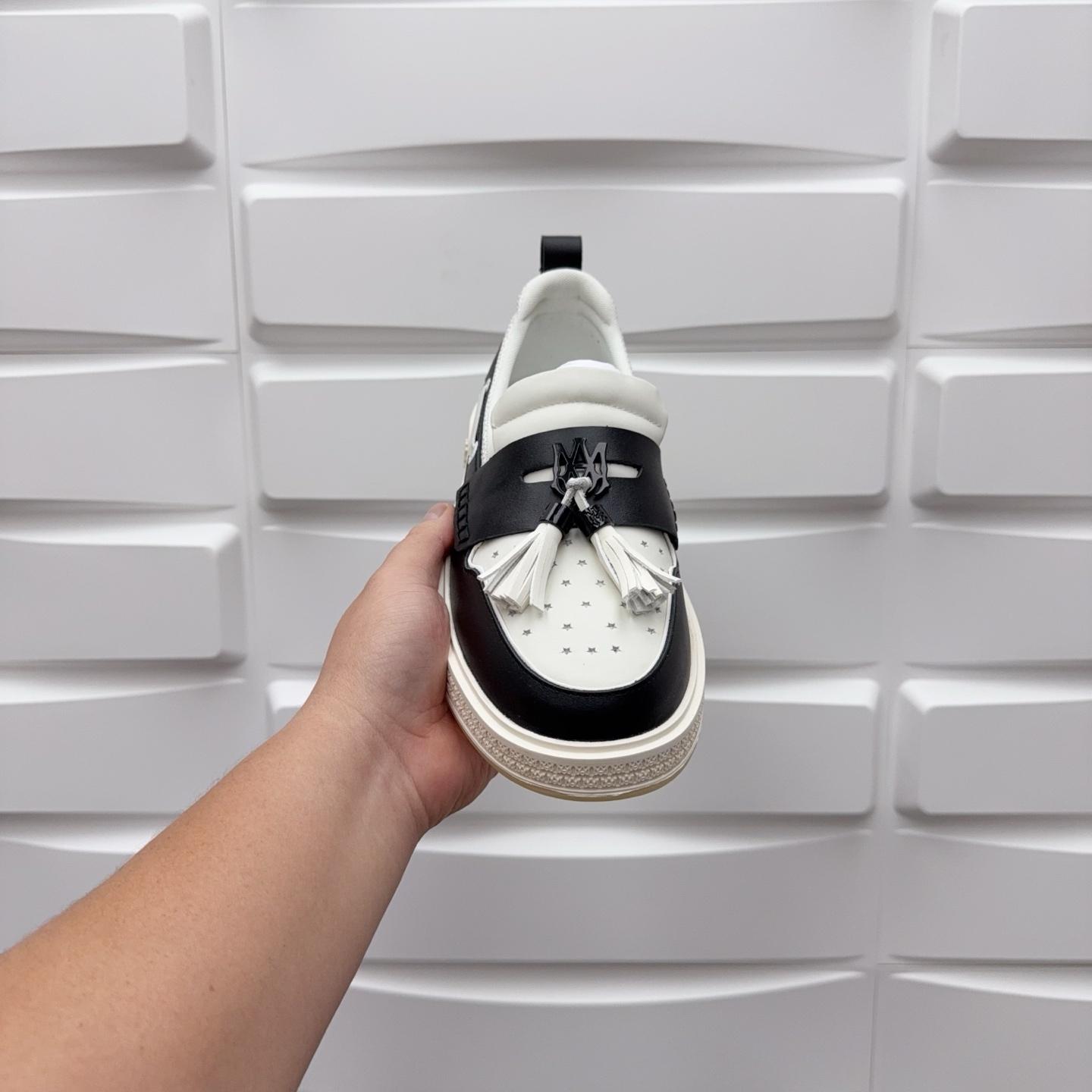 Amiri Men's Black Loafers Leather - DesignerGu